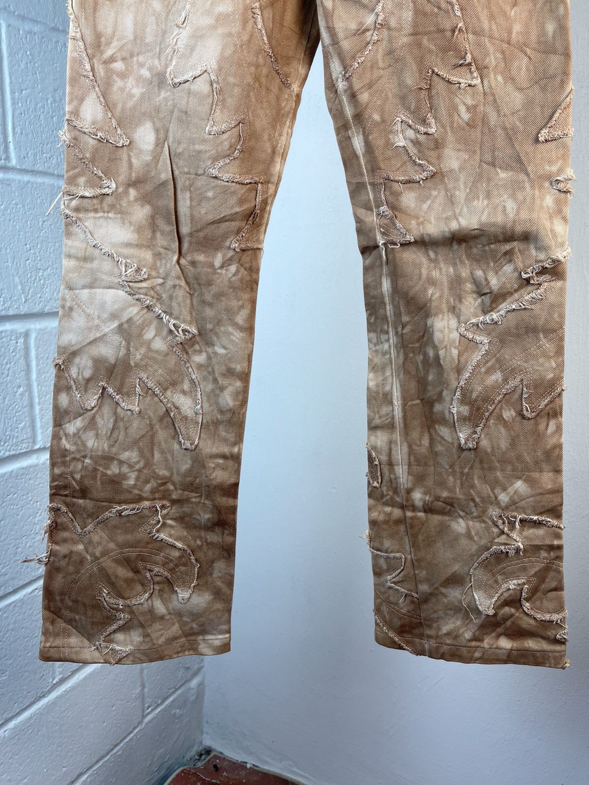 Yasuyuki Ishii Vintage Yoshiyuki Konishi Distressed Patch Cut Art Jeans A6 Size US 30 / EU 46 - 9 Thumbnail