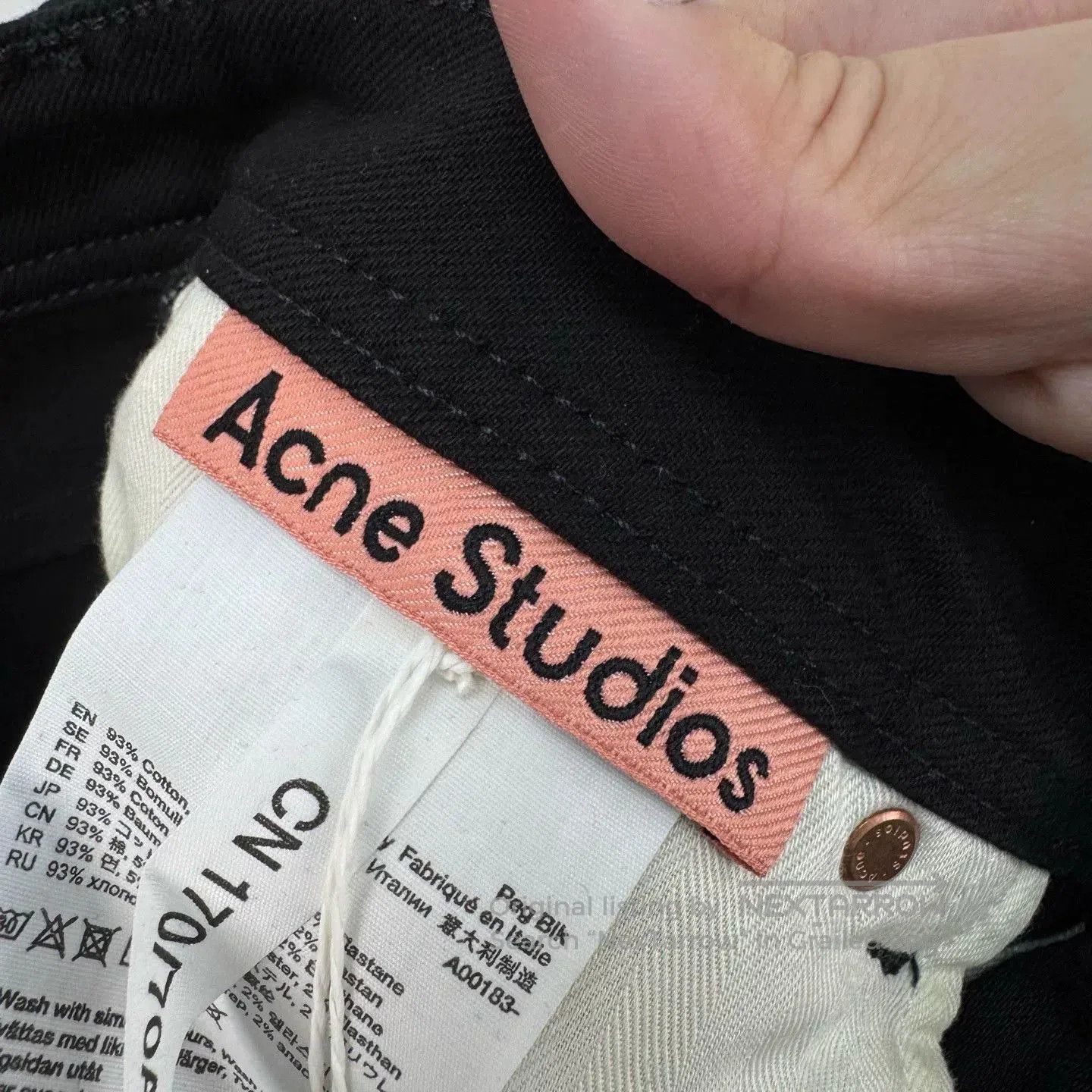 Acne Studios black jeans from Acne Studios in size W28. Size US 28 / EU 44 - 7 Thumbnail