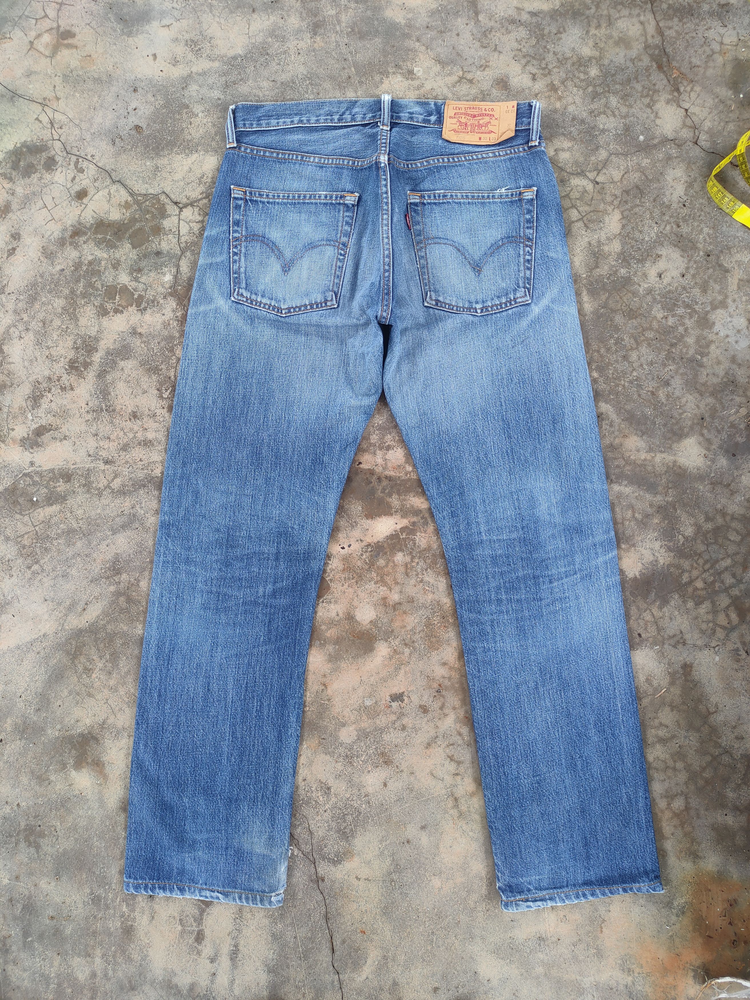 Levi's Vintage Clothing W33 VINTAGE LEVI'S 505 FADED RIPPED JEANS DENIM PANTS Size US 33 - 10 Thumbnail