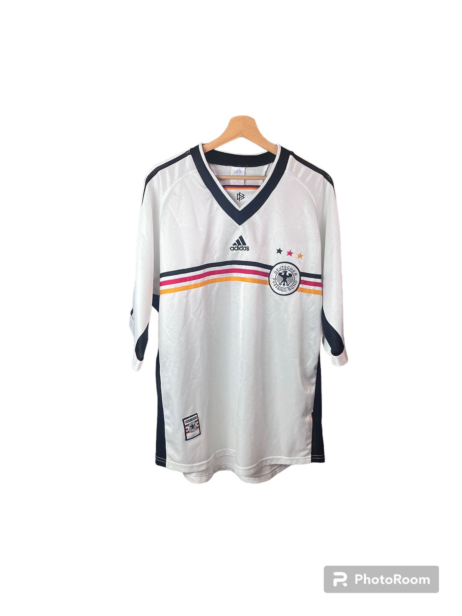 image of Vintage 1998 Adidas X Germany Home Jersey in White, Men's (Size XL)