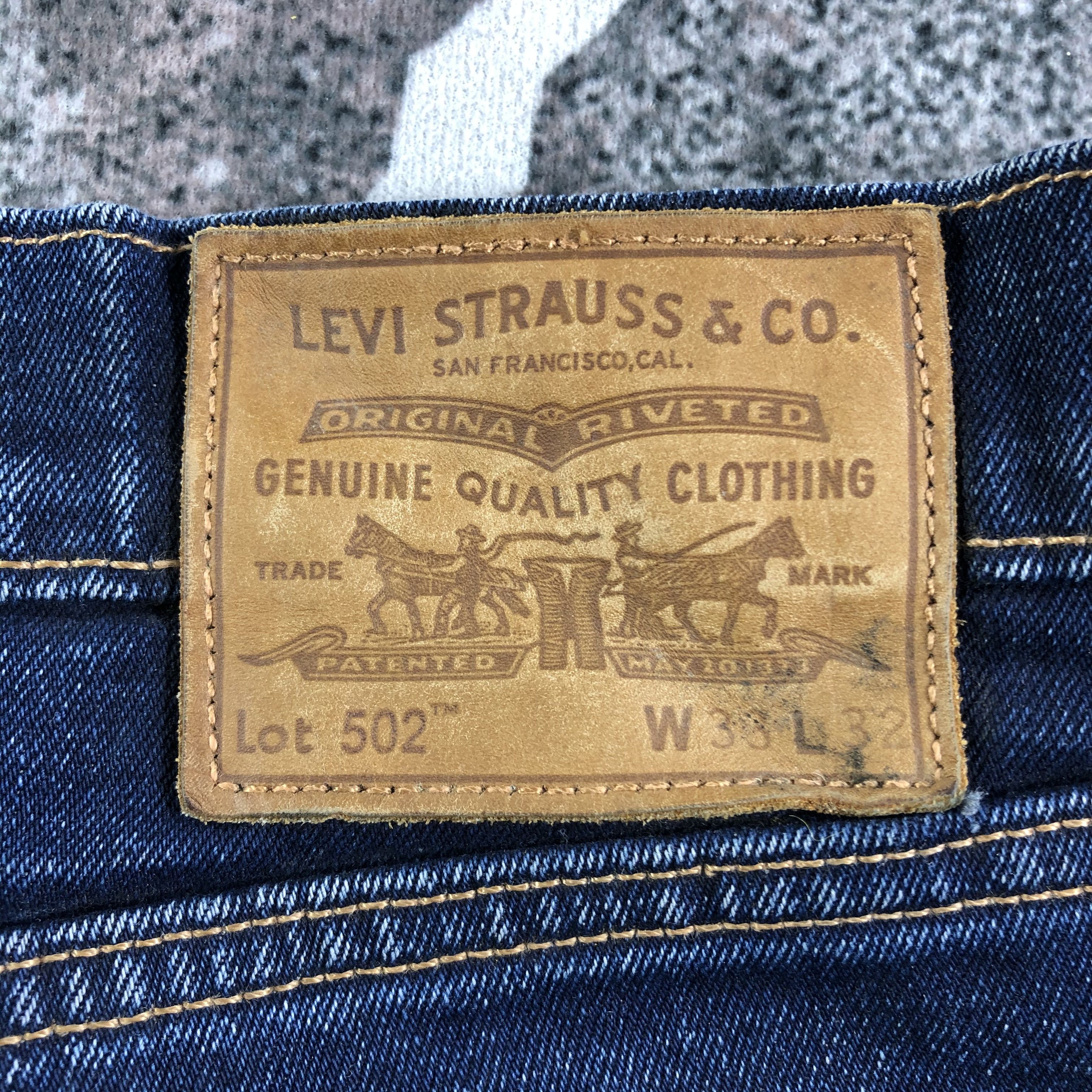 Levi's Levis 502 Jeans Distresed Denim KJ2201 Size US 33 - 5 Thumbnail