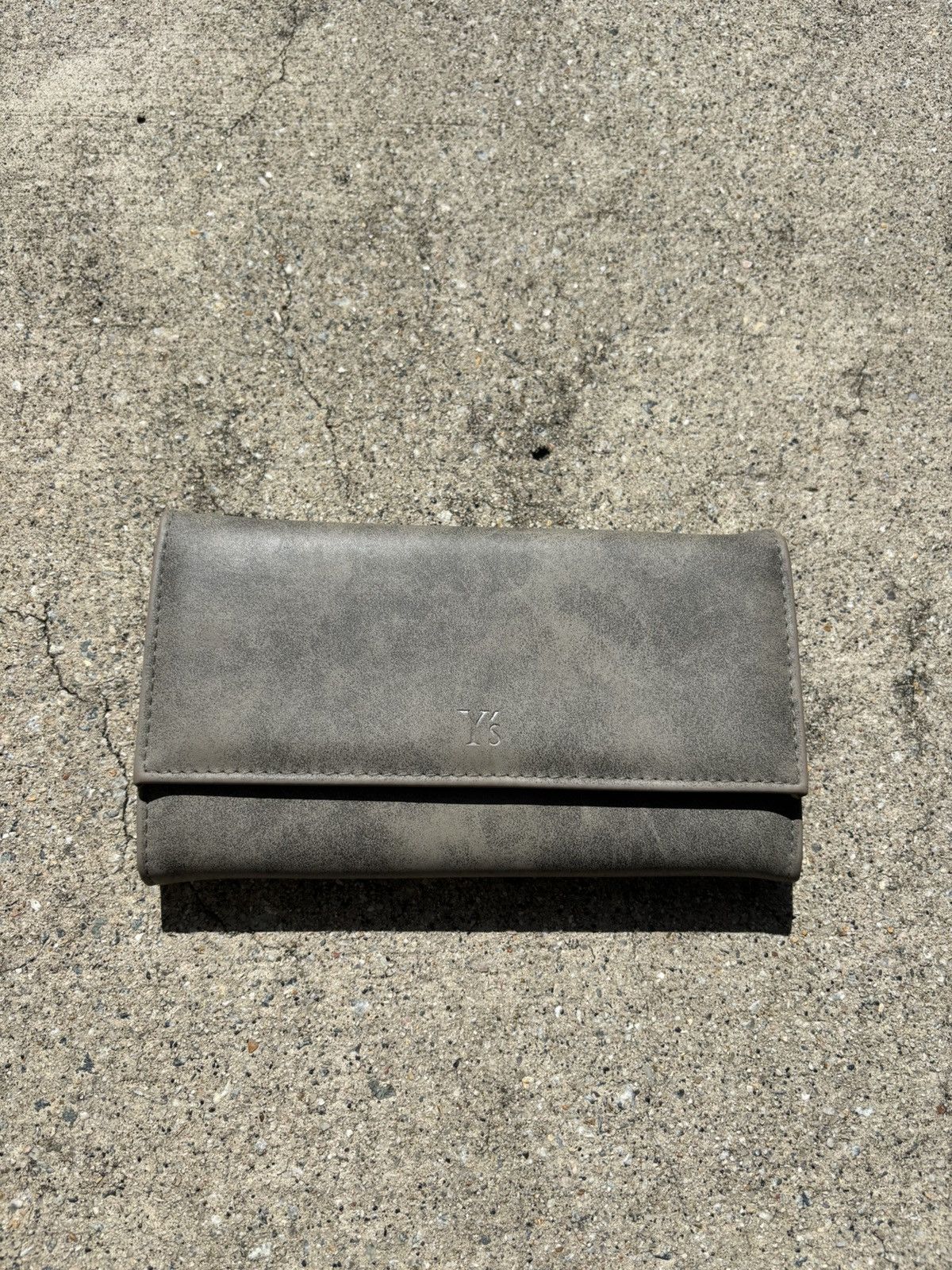 Yohji Yamamoto Y’s By Yohji Yamamoto Sand Washed Leather Wallet Size ONE SIZE - 4 Thumbnail