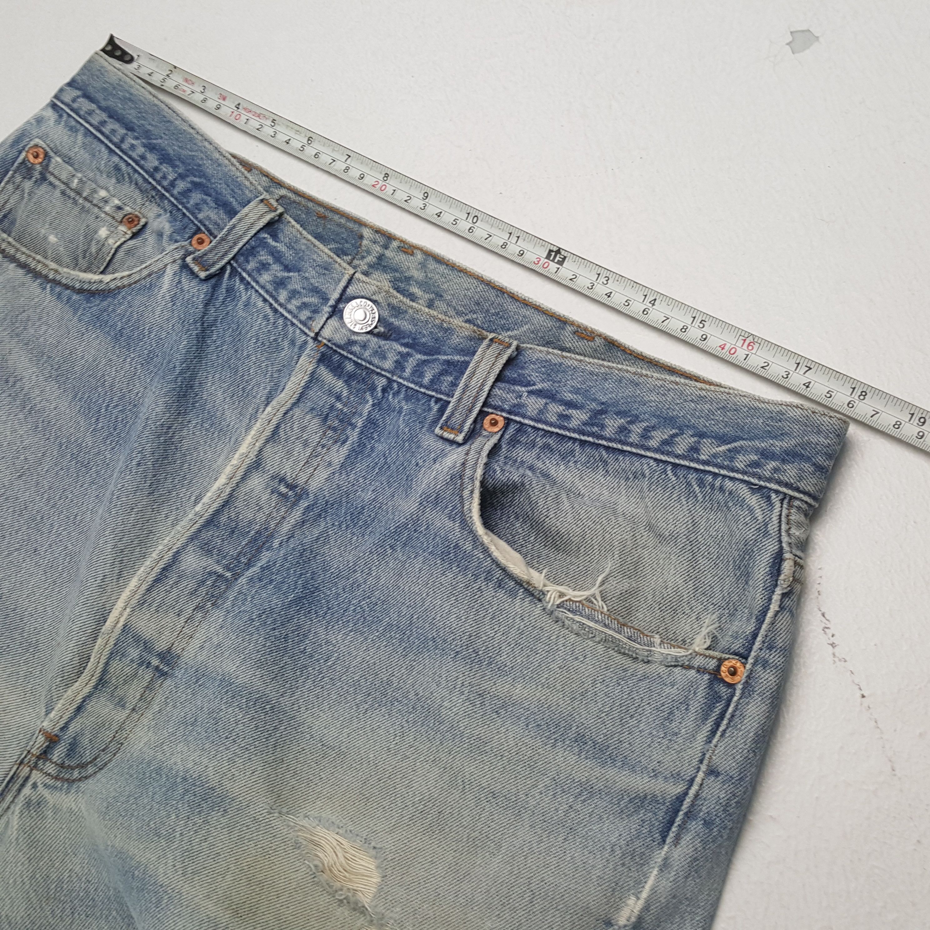Japanese Brand × Levi's × Vintage LEVI'S Distressed Jeans Fashion Streetwear Style Size US 36 / EU 52 - 7 Thumbnail