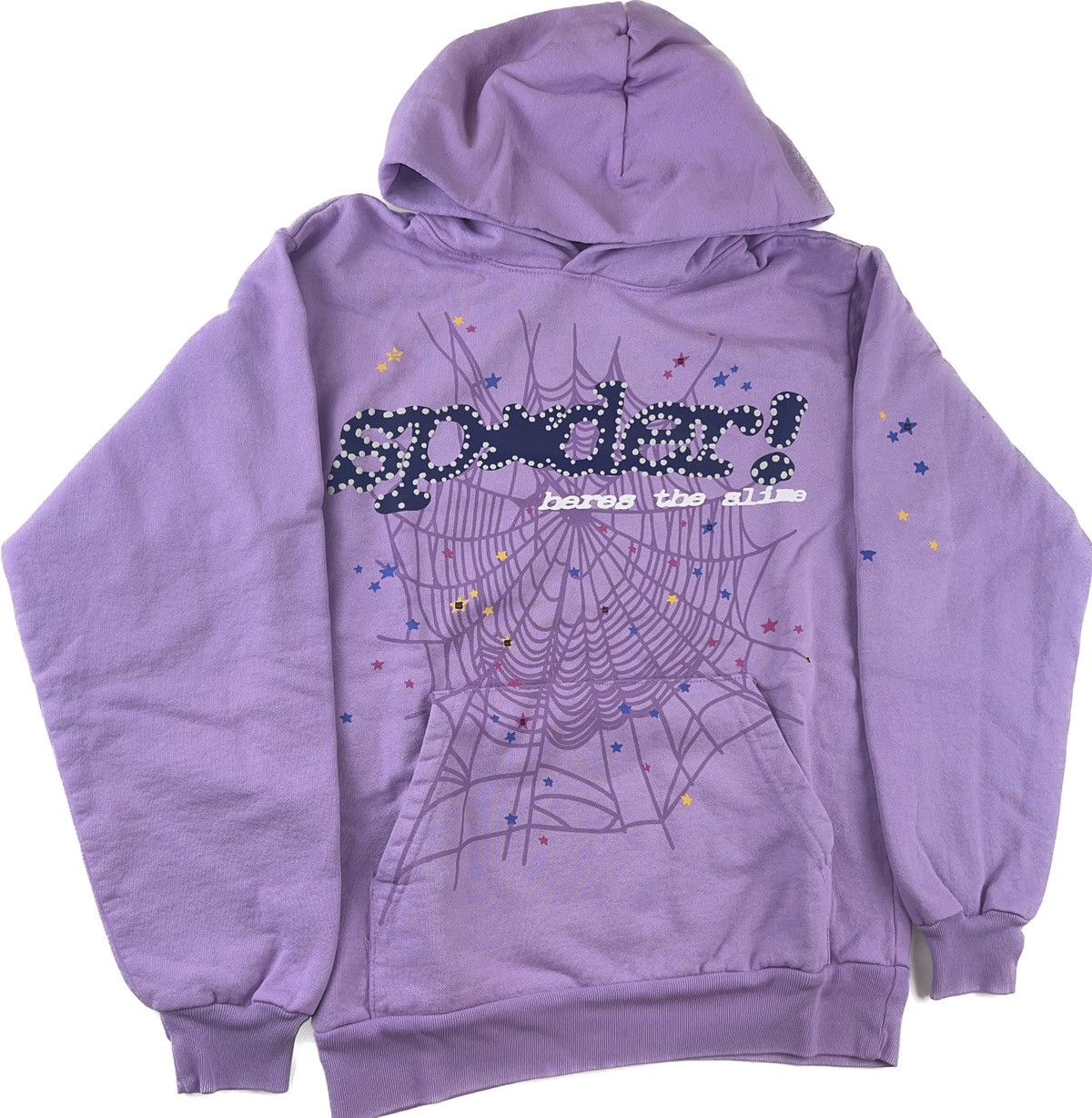 image of Spider Worldwide Sp5Der Açaí Hoodie in Purple, Men's (Size Medium)