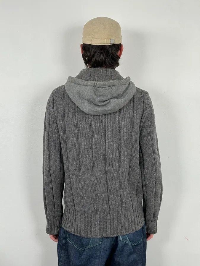 Dolce & Gabbana 2010s Dolce & Gabbana Grey Wool Zip-up Hoodie Size US L / EU 52-54 / 3 - 3 Thumbnail