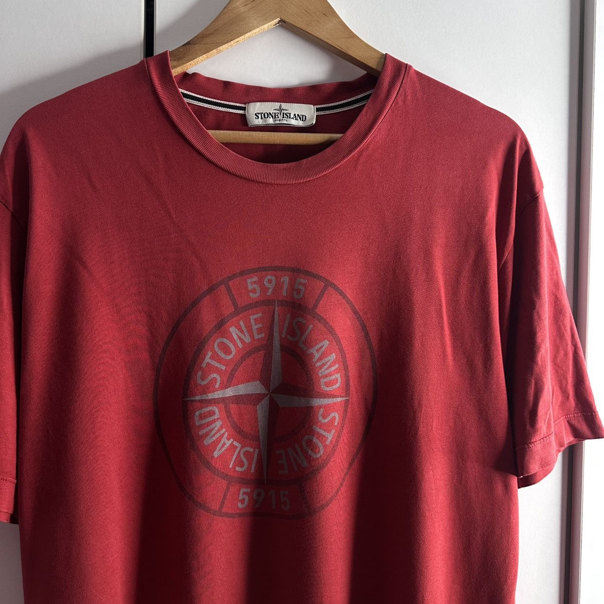 Stone Island ST Stone Island Vintage T-shirt Big Logo Streetwear Rare Size US XL / EU 56 / 4 - 2 Thumbnail