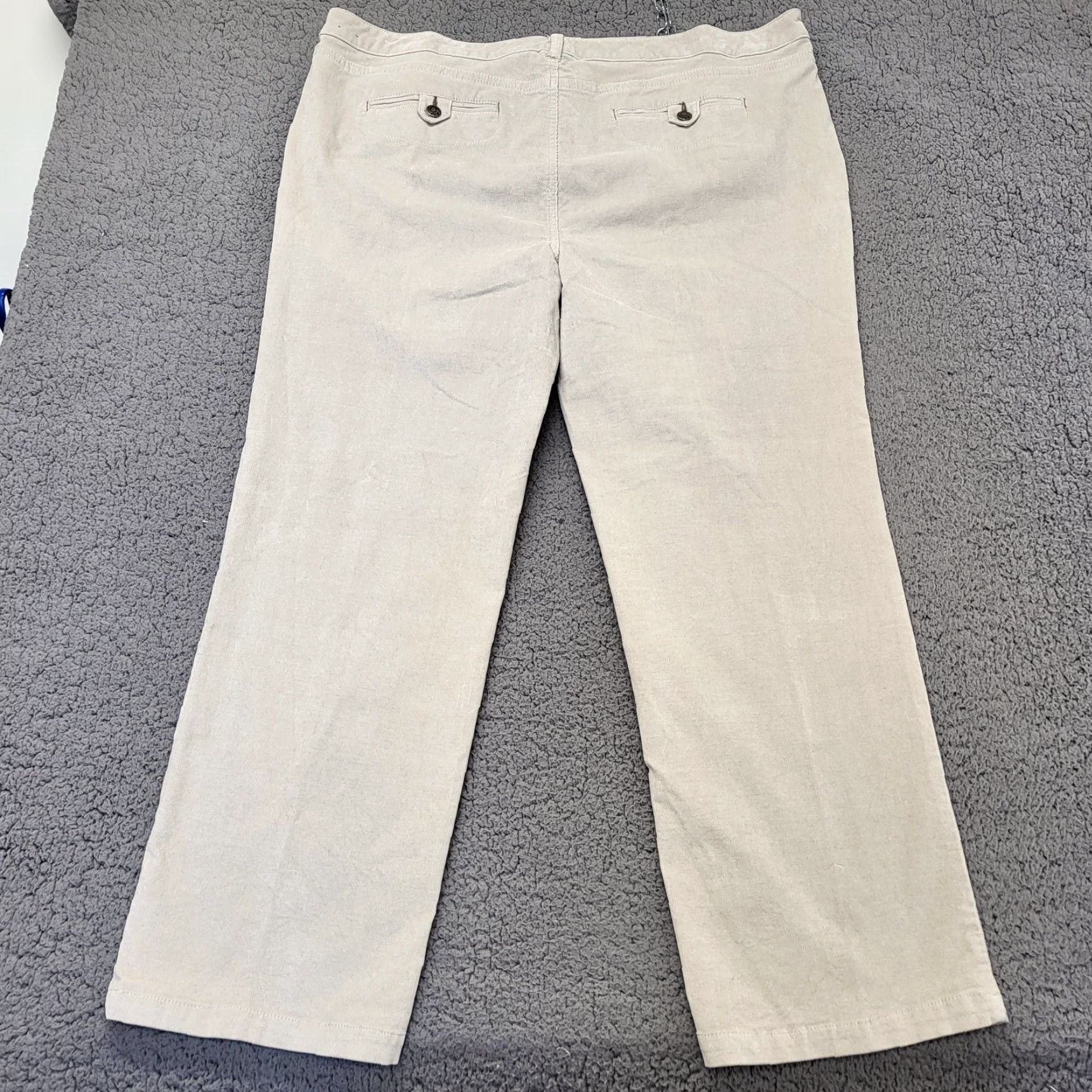 Denime CJ Banks Jeans Womens 22W Beige Denim Straight 5-Pocket Plus Size Size 40" / US 18 - 2 Thumbnail