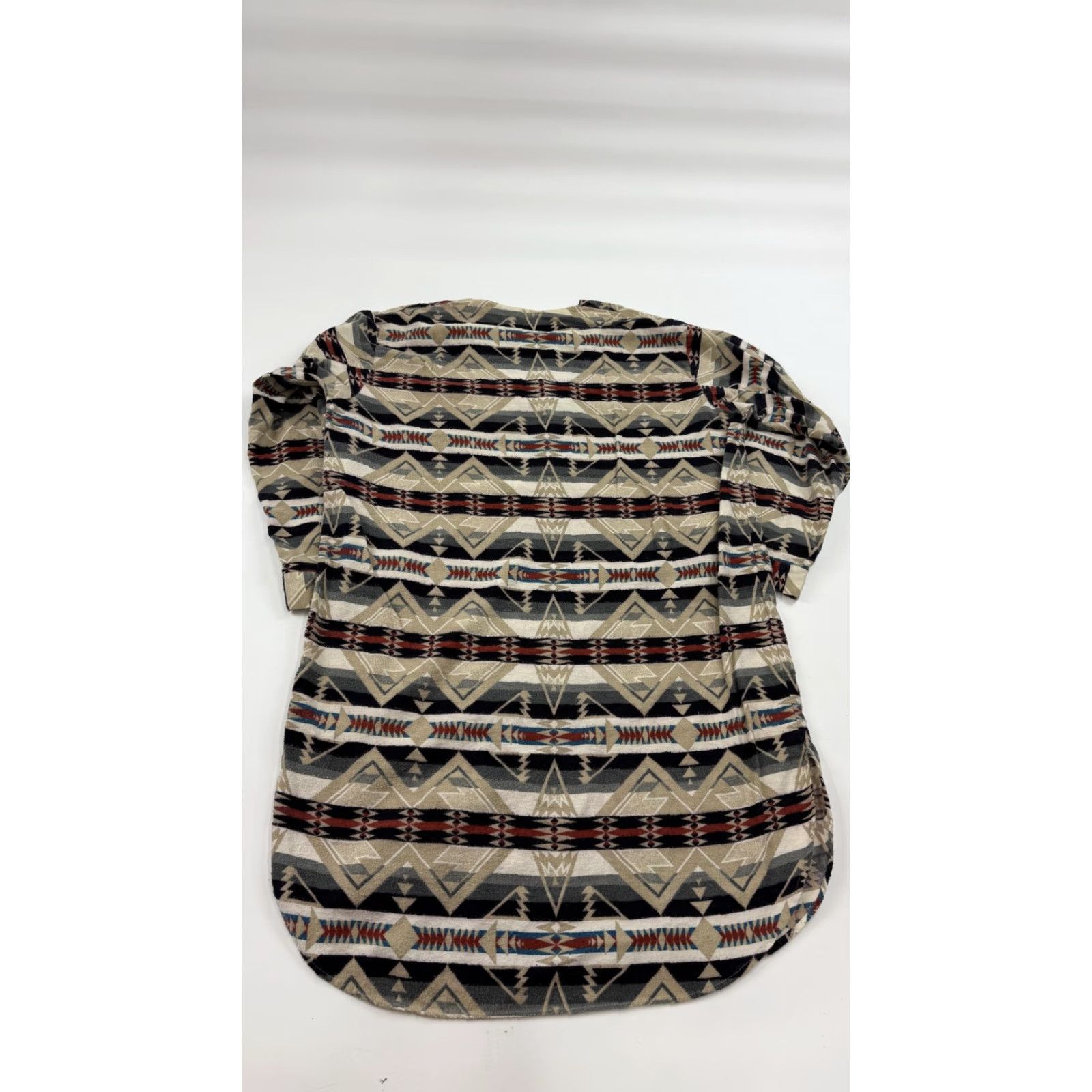 Vintage VINTAGE Shadow Boxer Southwestern Button-Up Shirt Mens Large Beige Aztec Print Flannel 3/4 Sleeve Size US L / EU 52-54 / 3 - 5 Thumbnail