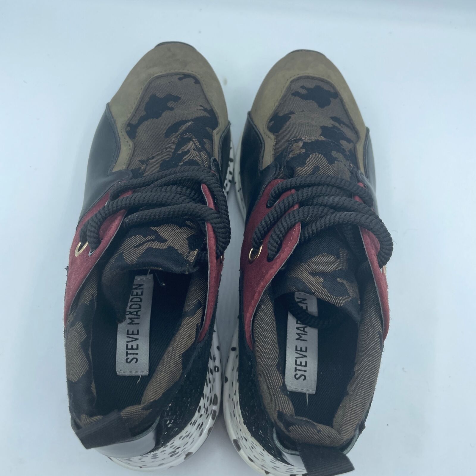 Steve Madden Steve Madden Cliff OliveGreen Camo Sneaker Womens 5.5 Size US 5.5 / IT 35.5 - 7 Thumbnail