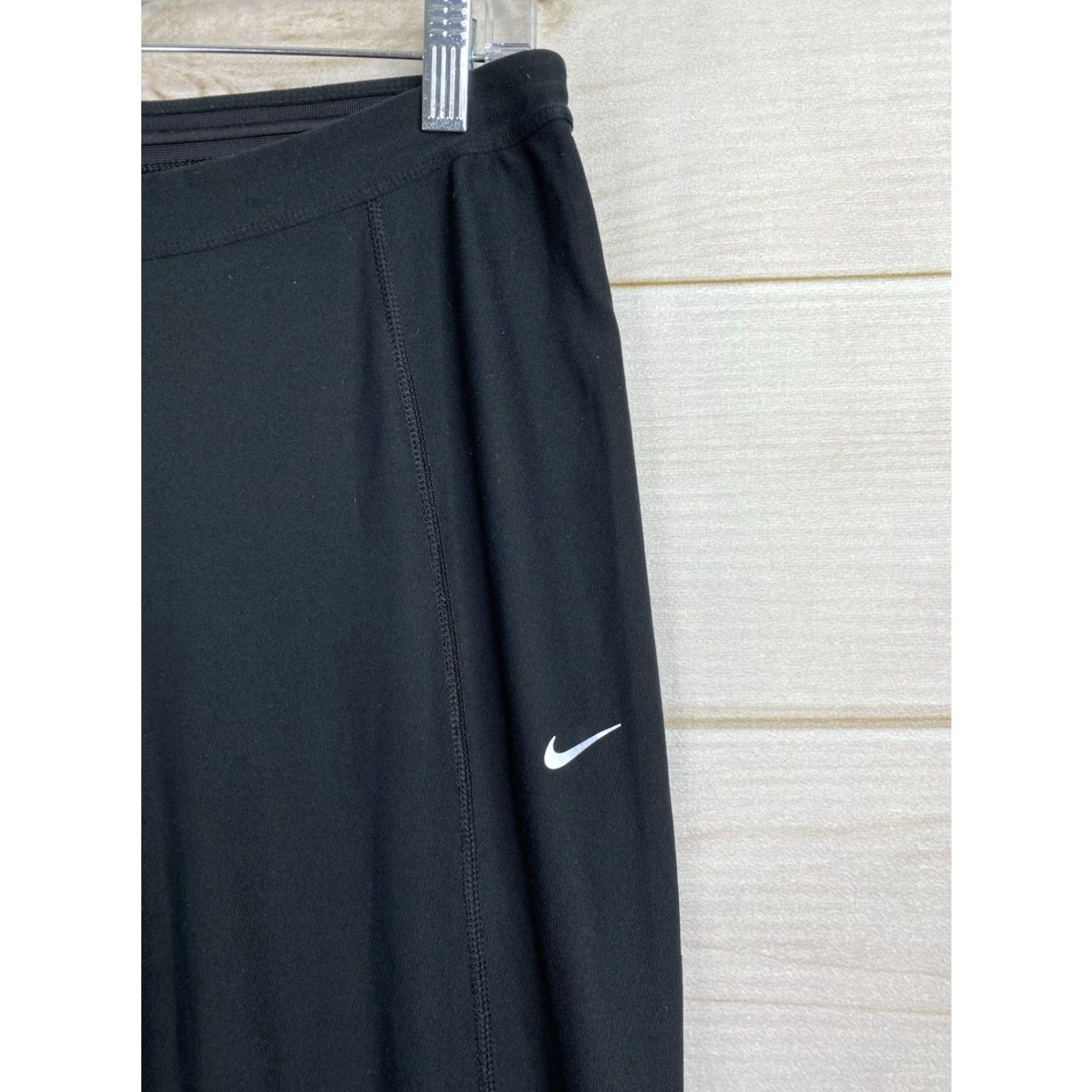 Nike Nike Dri-FIT Leggings Womens M Black Reflective Running Yoga Gym Pants Size 32" / US 10 / IT 46 - 3 Thumbnail