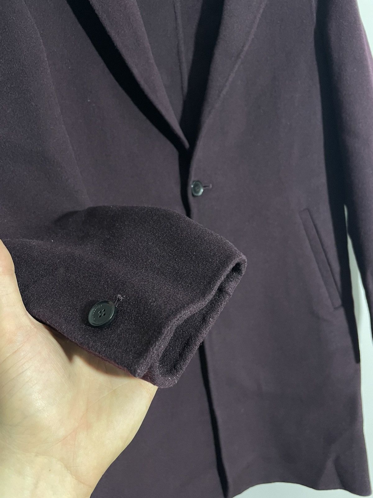The Kooples The Kooples Burgundy Wool Coat Jacket size 44 Size M / US 6-8 / IT 42-44 - 6 Thumbnail