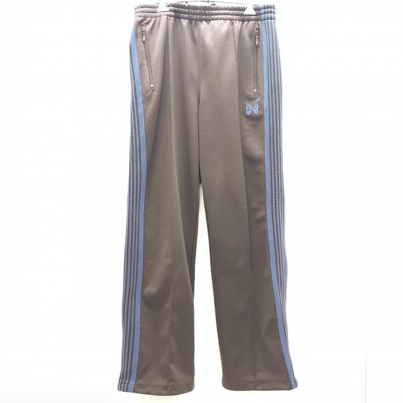 Needles Sweat Pants Logo Zip Pocket Polyester Brown Size US 31 - 1 Thumbnail