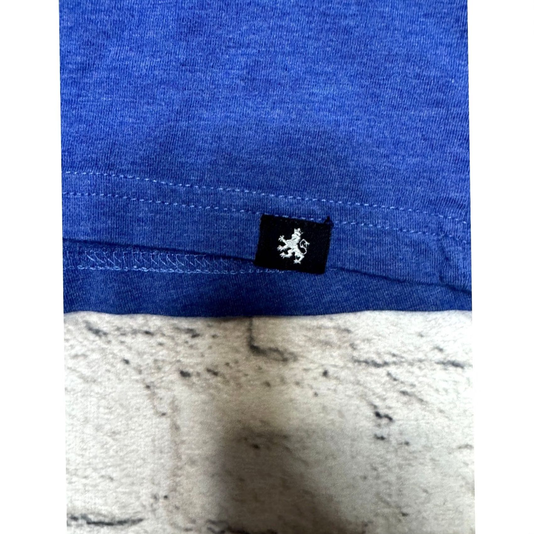 Vintage Rugby University Mens T Shirt Blue Lion Crest Crew Neck Short Sleeve Cotton Jersey Logo Embroidered Sportsman College Tee Large Size US L / EU 52-54 / 3 - 3 Thumbnail