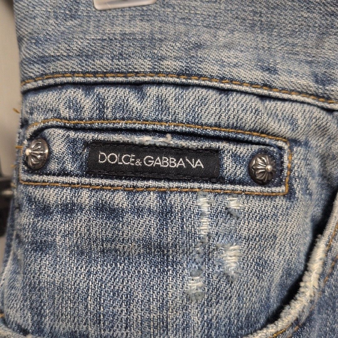 Chrome Hearts Chrome Hearts Dolce Gobbanna Patch Denim Jeans Size US 32 / EU 48 - 11 Thumbnail