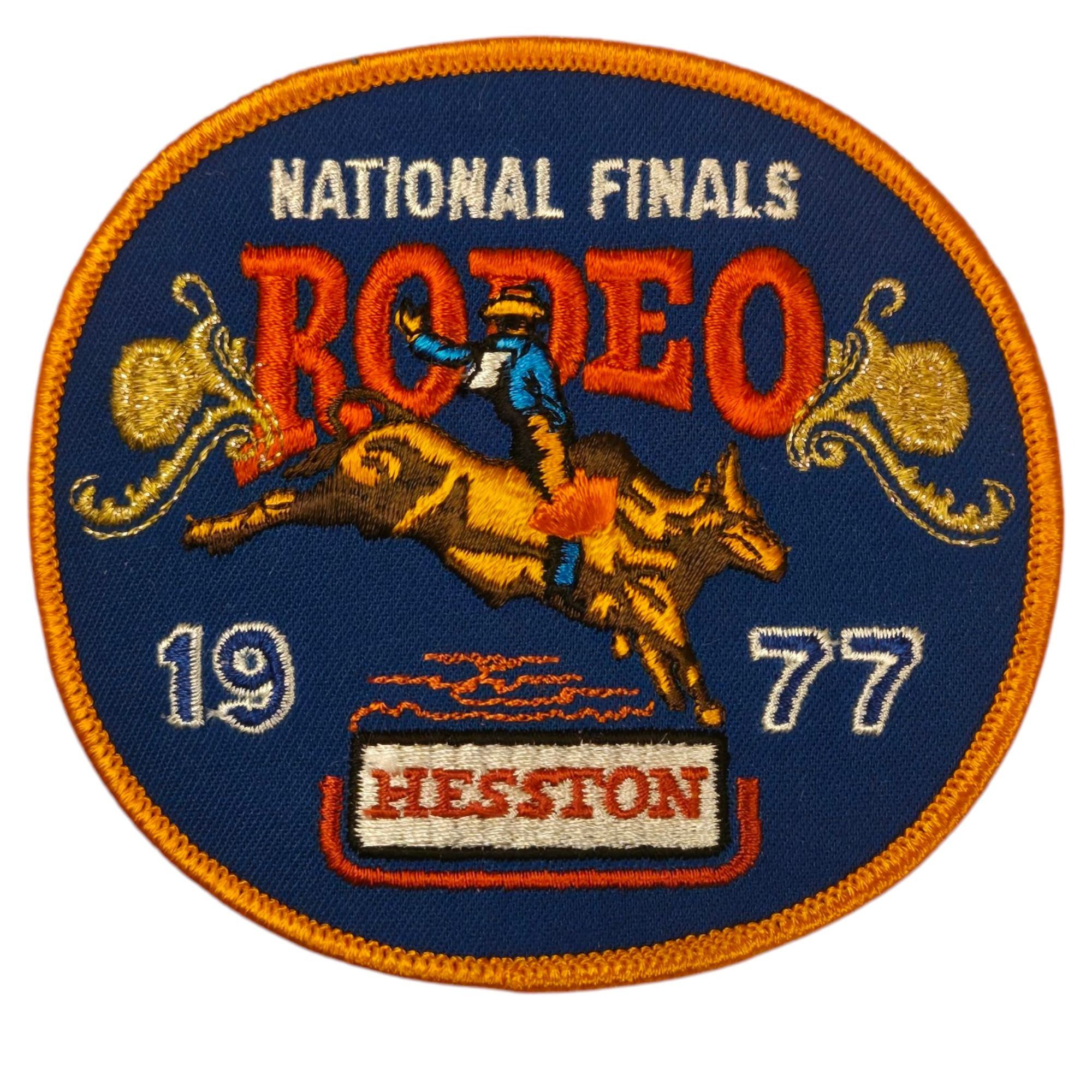 Other Vintage NFR Rodeo Patch National Finals 1977 Bull Rider Hess Size ONE SIZE - 9 Thumbnail