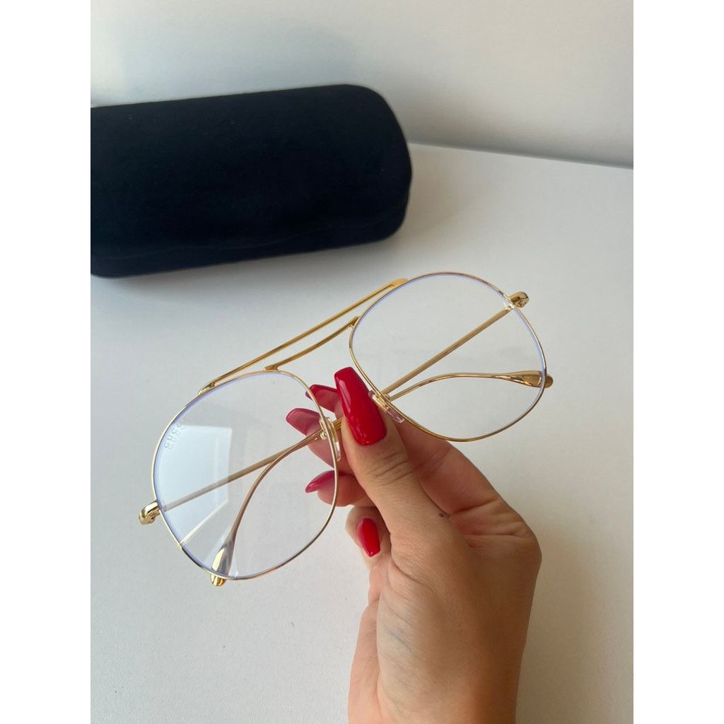 Gucci NEW Gucci GG1479O Gold BLUELIGHT Metal Frames Size ONE SIZE - 3 Thumbnail