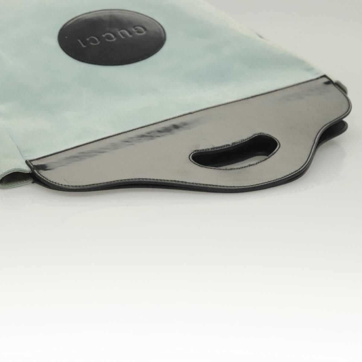 Gucci GUCCI Handbag Suede Light Blue Black 002 002 Size ONE SIZE - 7 Thumbnail