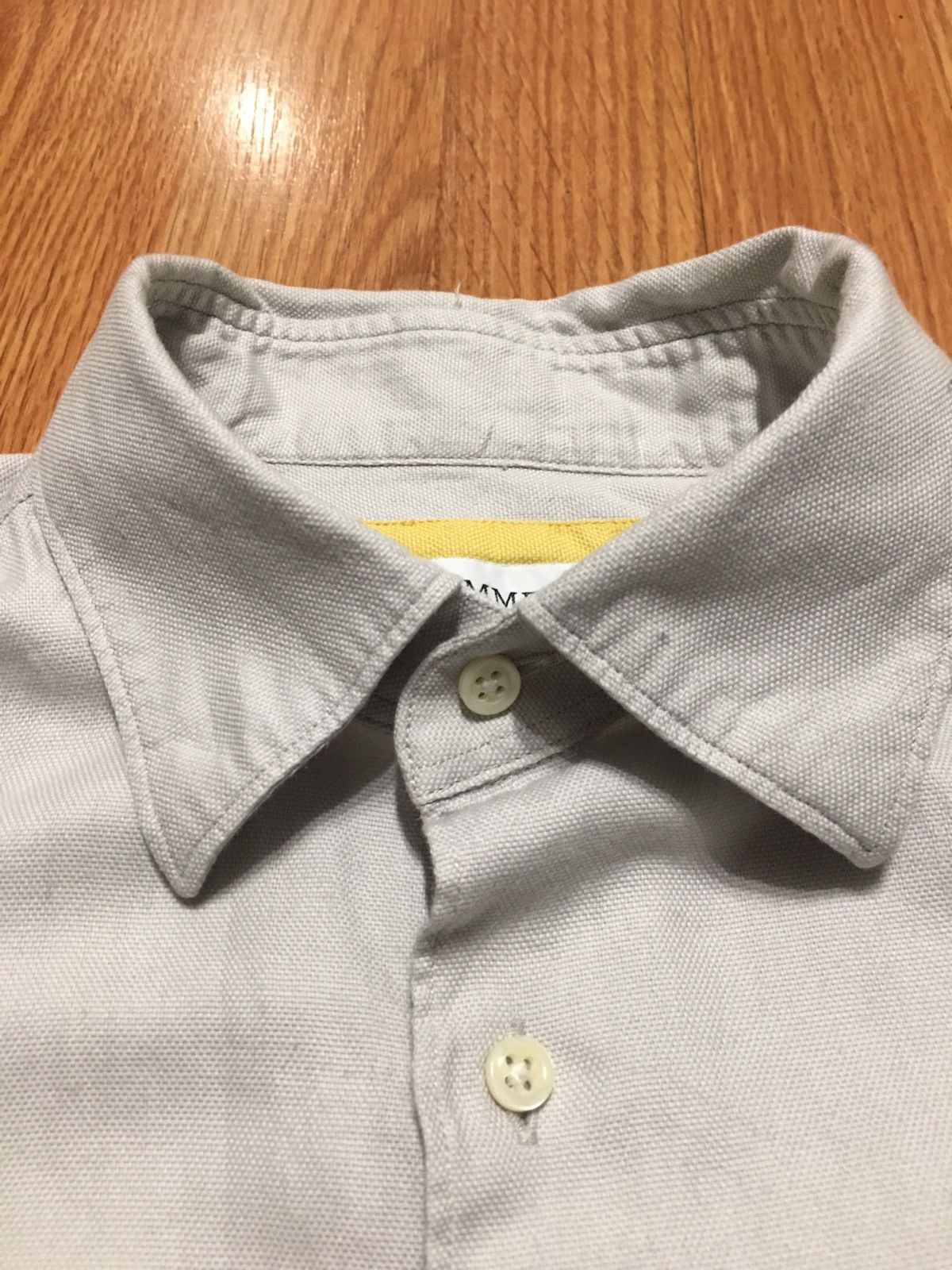 Emmett EMMETT London Light Grey Cotton Classic Men Shirt Size L Size US L / EU 52-54 / 3 - 3 Thumbnail