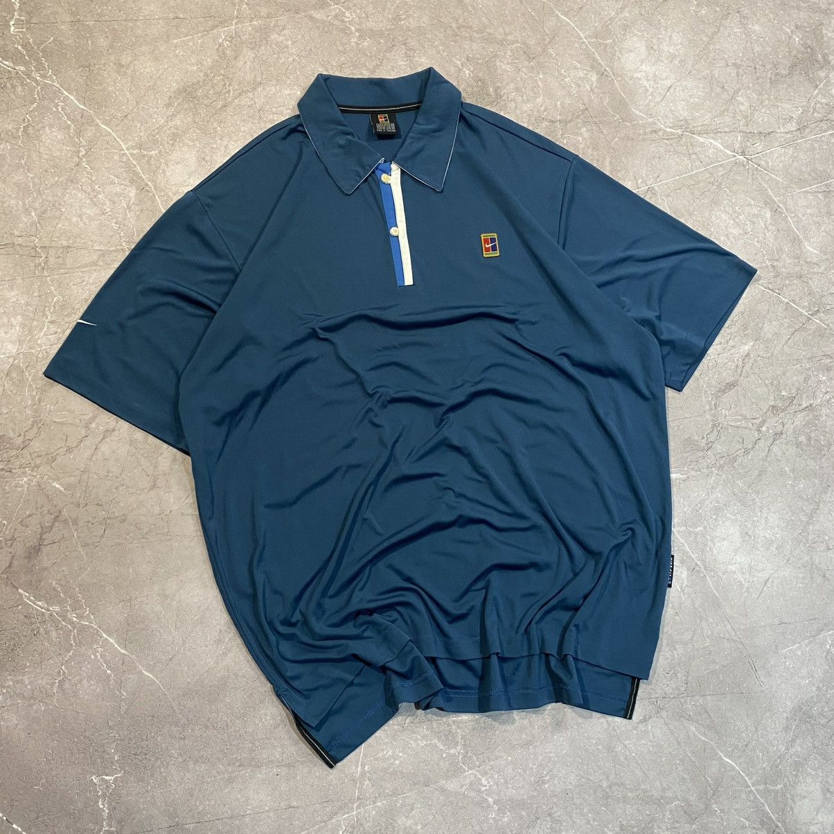 Vintage VINTAGE NIKE TEE POLO MINI SWOOSH USA 90s Size US XL / EU 56 / 4 - 1 Thumbnail
