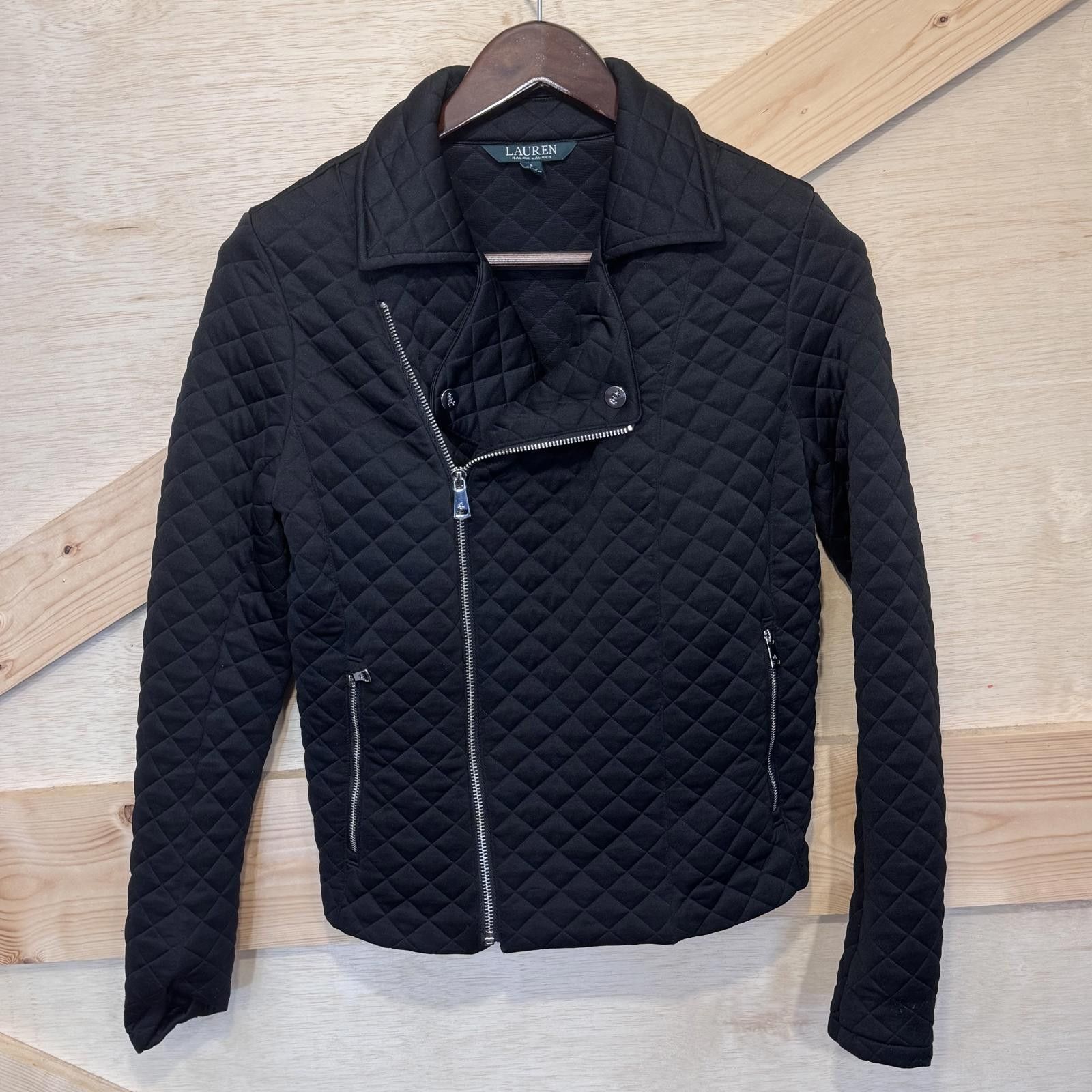 Lauren Ralph Lauren Lauren Ralph Lauren Women's Small Moto Jacket Diamond Size S / US 4 / IT 40 - 1 Thumbnail