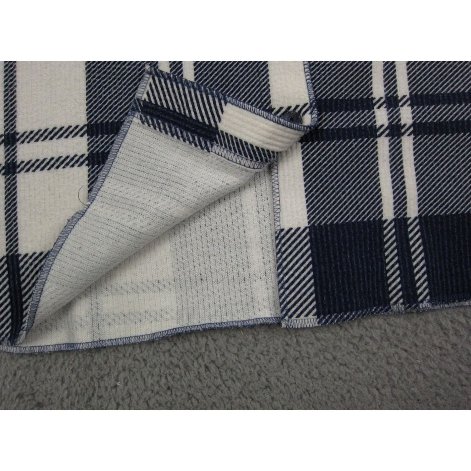Route 66 VINTAGE Route 66 Shirt Womens Large White Blue Flannel Made in USA Ladies Size L / US 10 / IT 46 - 7 Thumbnail