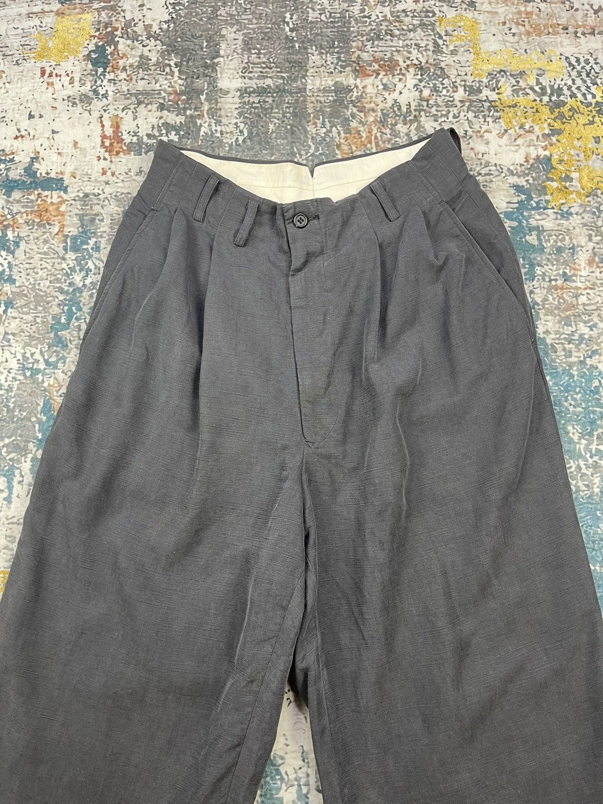 Tete Homme Vintage Tete Homme Katoh Kazutaka Rayon Wide Pants Size US 28 / EU 44 - 4 Thumbnail