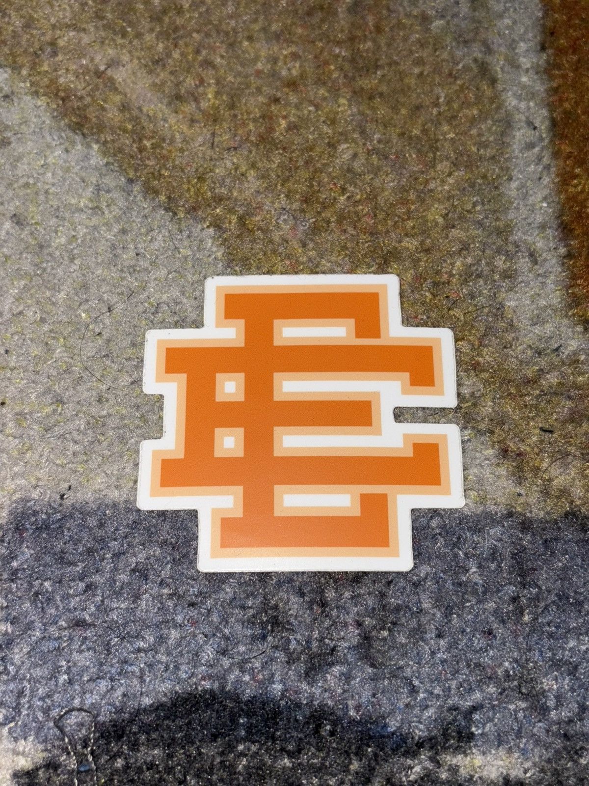 Eric Emanuel EE Logo Sticker Orange