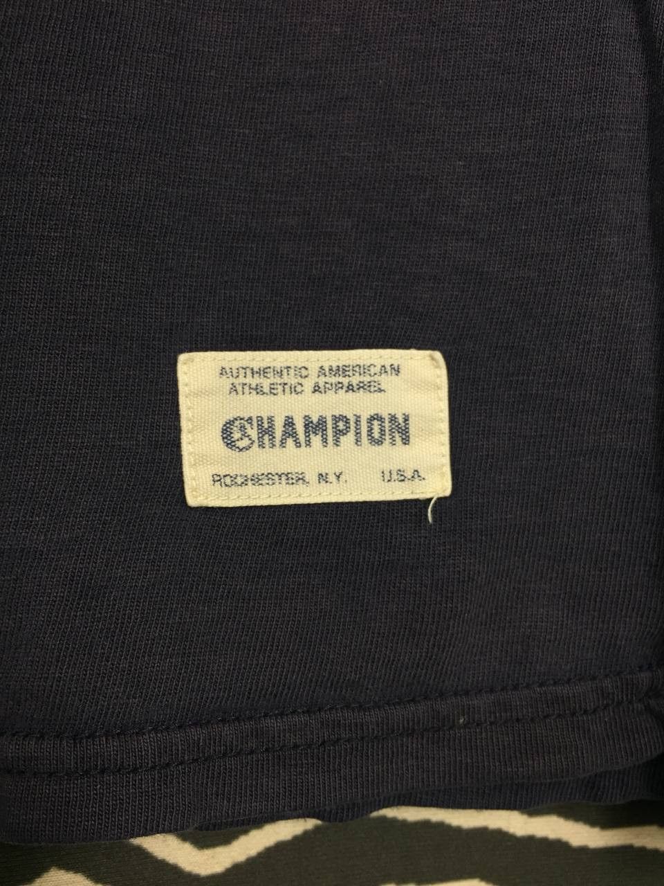 Champion × Vintage Vtg Sunfaded Champion Athletic Dept New York 1919 Tee Size US M / EU 48-50 / 2 - 9 Thumbnail
