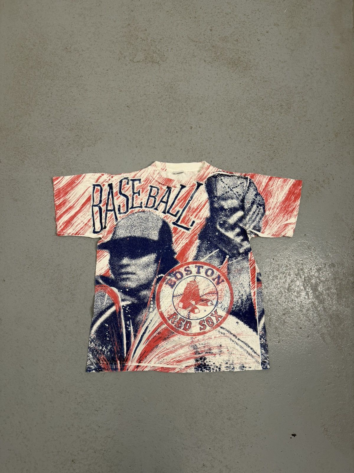 MLB Vintage90s Boston Red Sox MLB Baseball AOP Single Stitch Tee Size US L / EU 52-54 / 3 - 1 Thumbnail