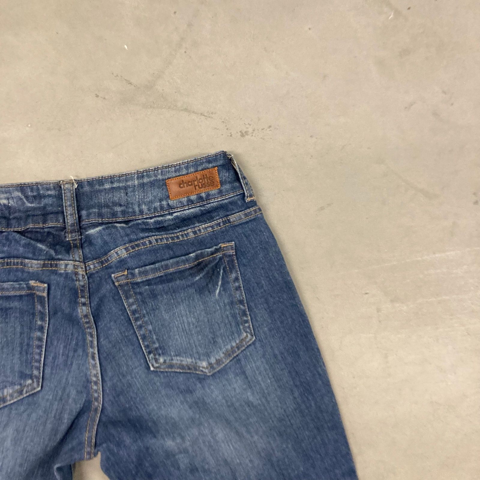 Vintage Y2K Charlotte Russe low rise bootcut jeans 34x33 Size 28" / US 6 / IT 42 - 3 Thumbnail