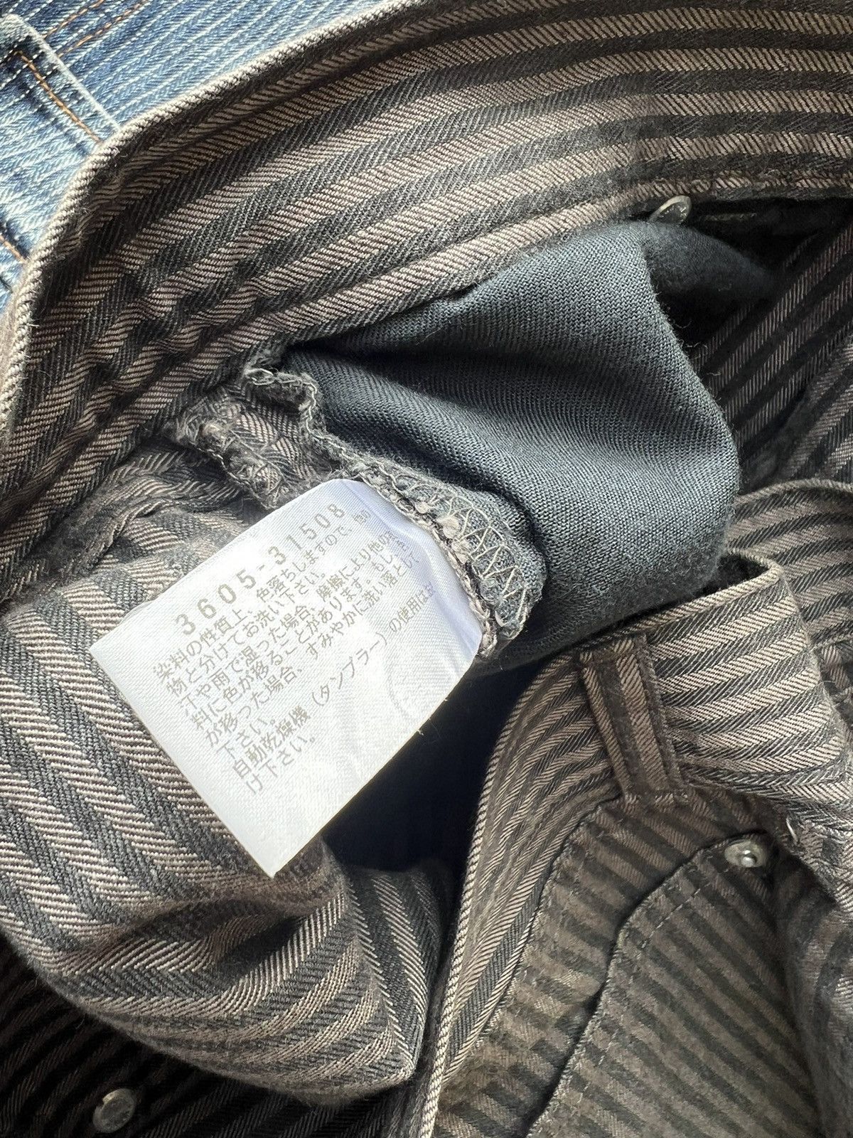 Vintage NO CONCEPT BUT GOOD SENSE Japan Sun Fade Stripe Trouser Pant Size US 30 / EU 46 - 22 Thumbnail
