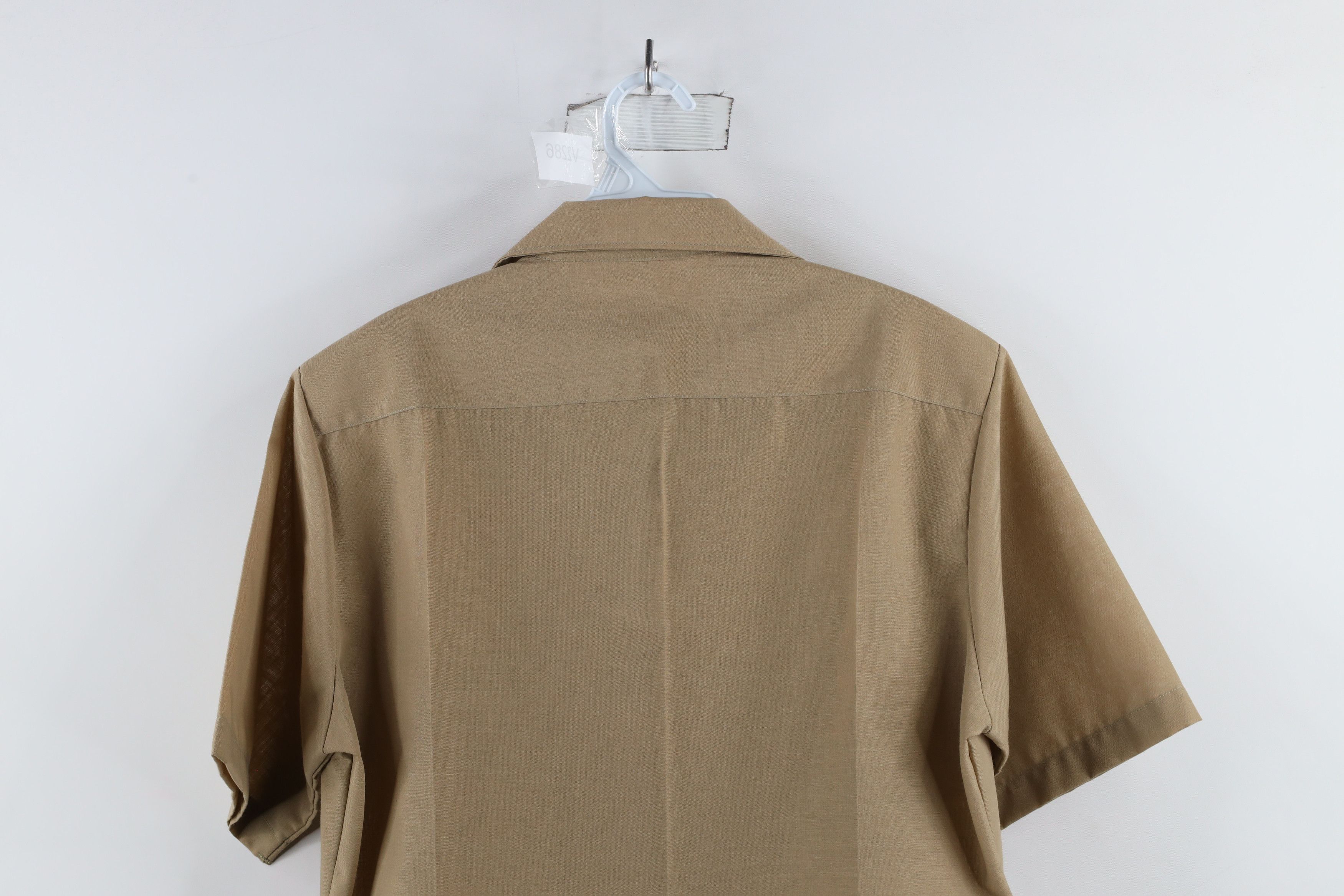 Vintage Vintage 90s Military Short Sleeve Field Button Shirt Khaki Size US M / EU 48-50 / 2 - 8 Thumbnail