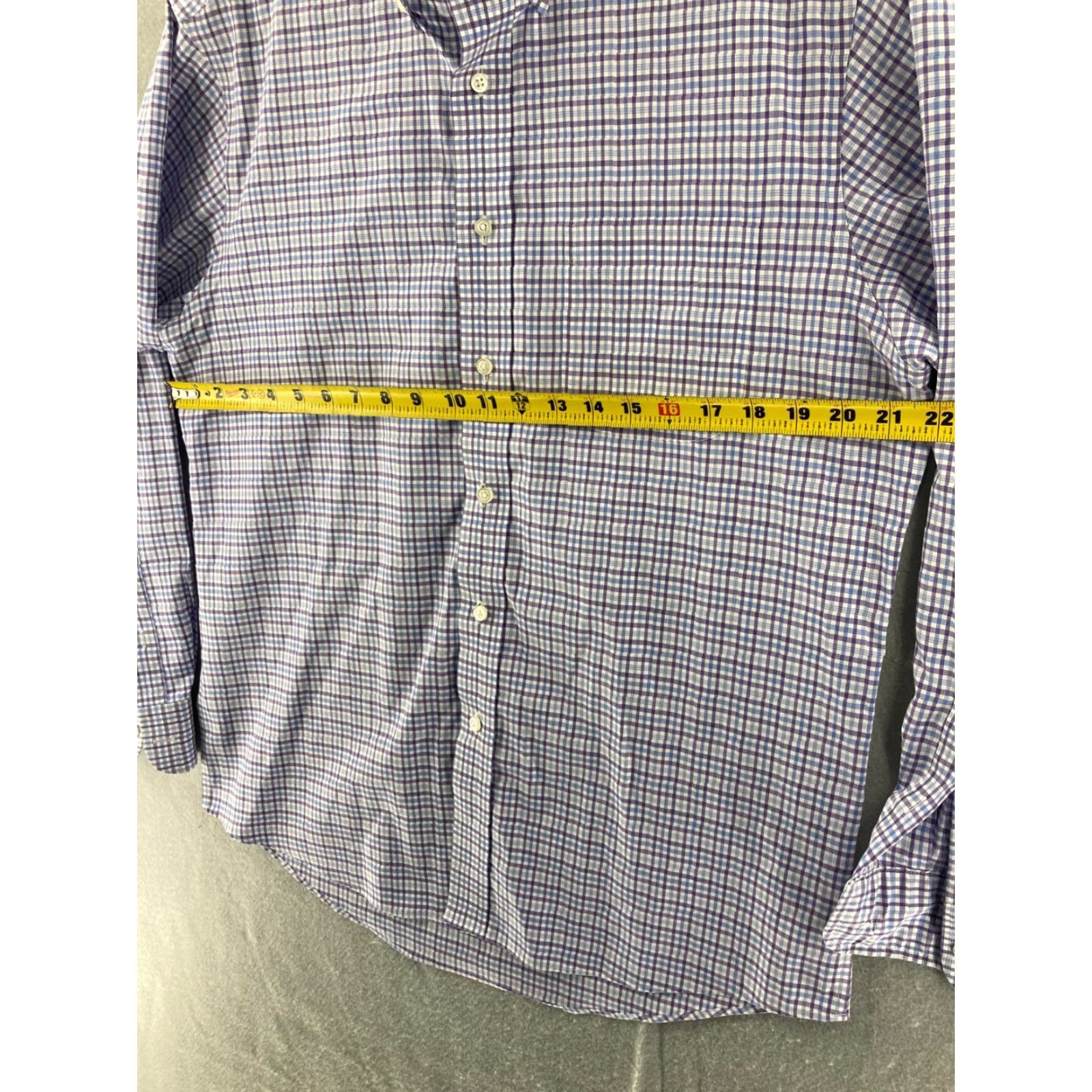 Jos. A. Bank Jos. A. Bank Traveler Shirt Mens Medium Tailored Fit Plaid Cotton Button-Down Collared Shirt Color Multicolor Travel 90s Classic Mens Size US M / EU 48-50 / 2 - 2 Thumbnail