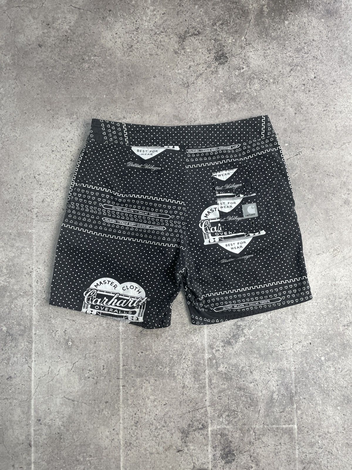 Carhartt × Vintage Vintage Y2K Carhartt Overalls 25 Years Slam Jam Cargo Shorts Size US 32 / EU 48 - 5 Thumbnail