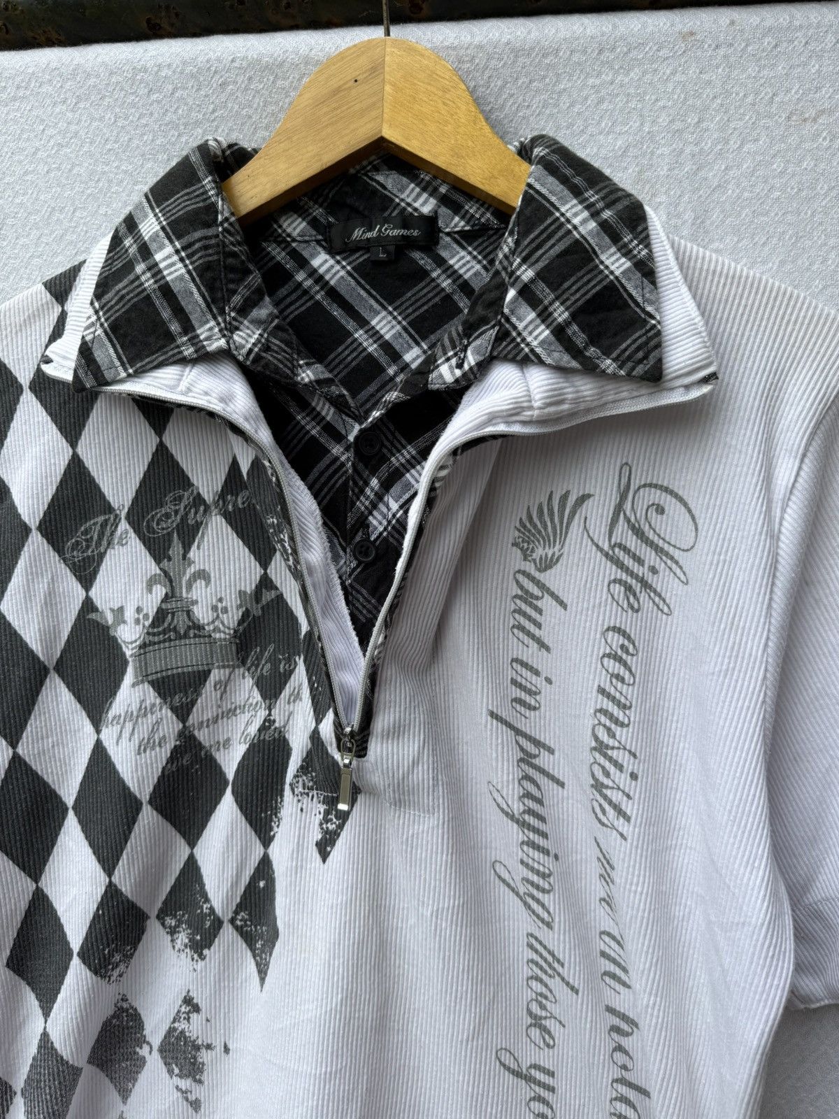 Hysteric Glamour Mind games double layers poem shirt Size US L / EU 52-54 / 3 - 5 Thumbnail