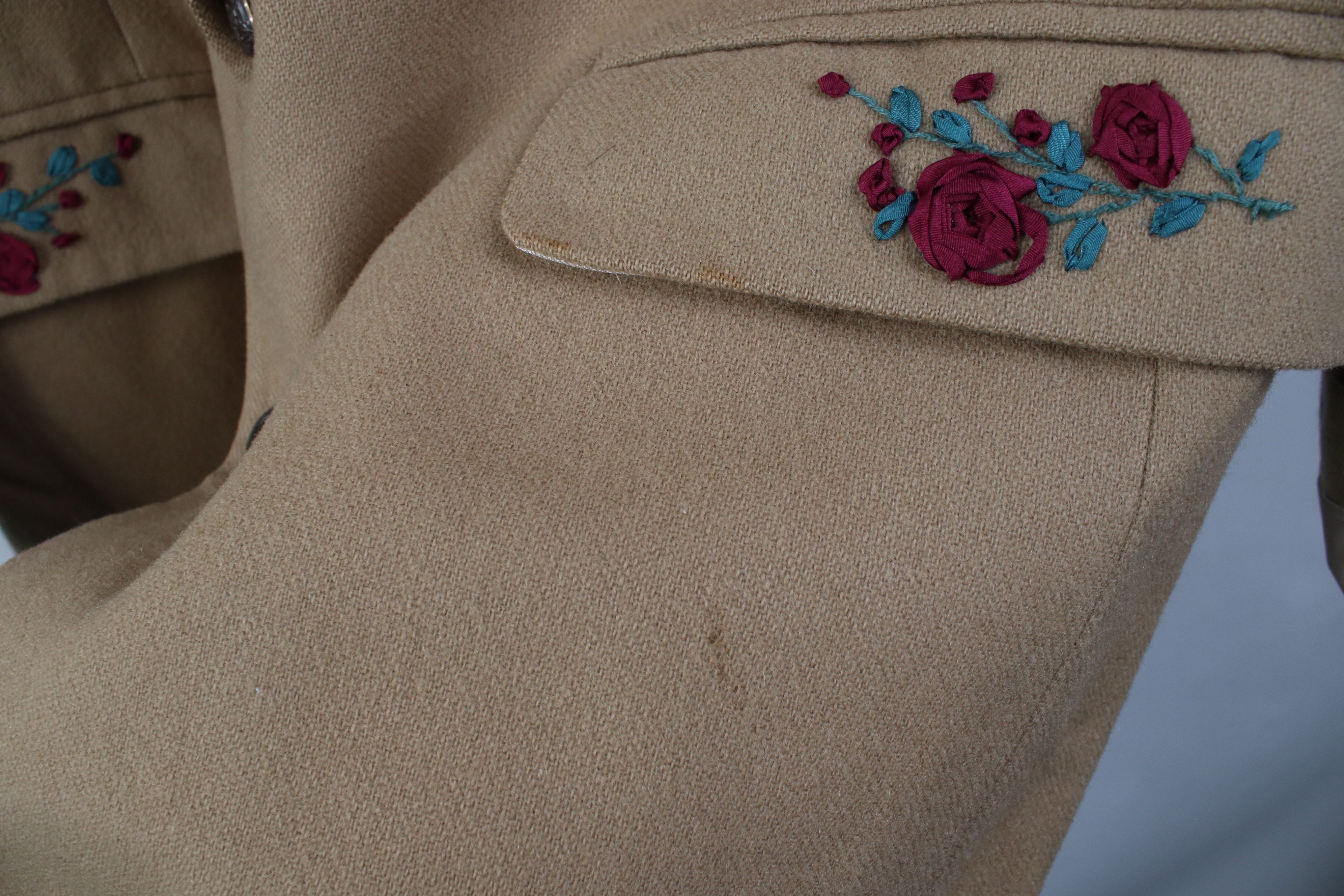 Vintage Vintage 90s Rockabilly Flower Wool Blazer Suit Jacket USA Size US XXL / EU 58 / 5 - 4 Thumbnail