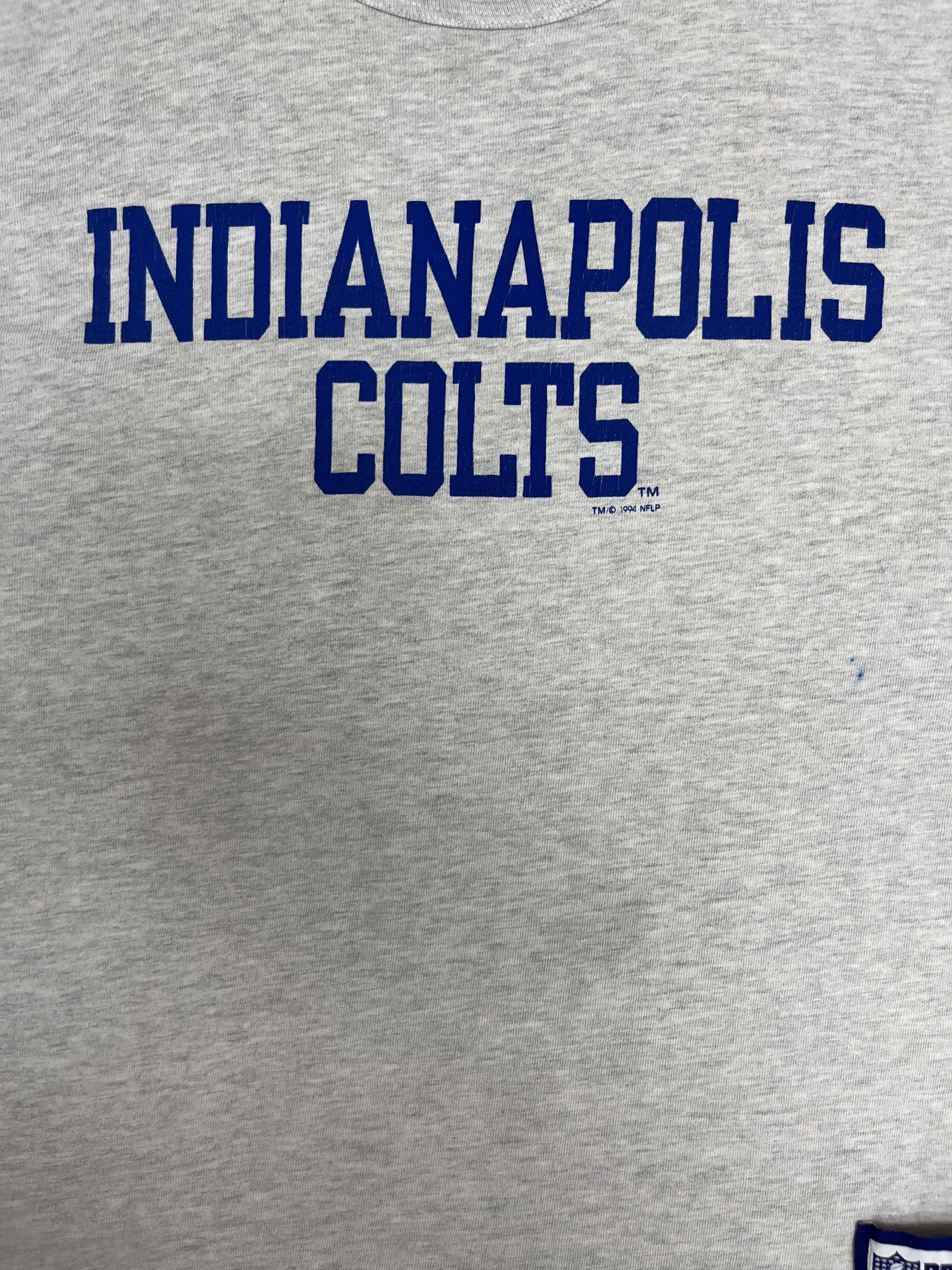 Champion × Vintage Indianapolis Colts Spell Out Vintage T-Shirt Tee Size US XL / EU 56 / 4 - 2 Thumbnail