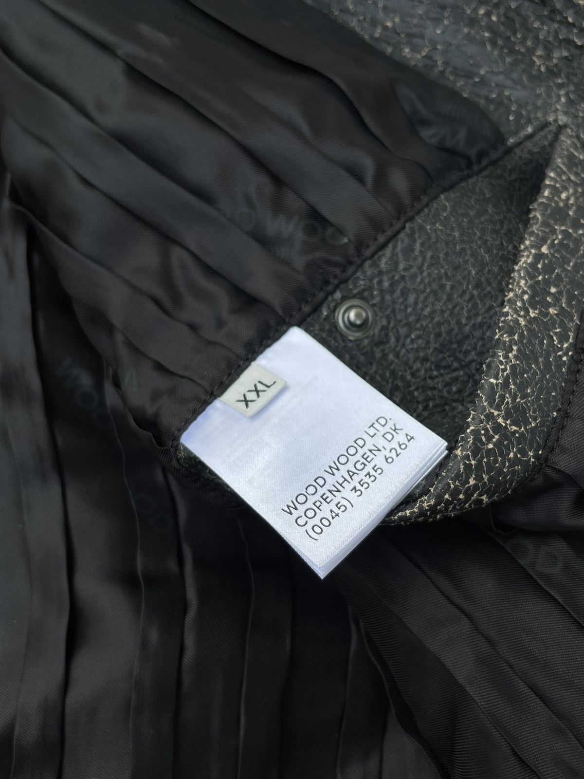 Wood Wood !DS! SS23 Wood Wood Jacob Gray Leather Jacket Size US XXL / EU 58 / 5 - 21 Thumbnail