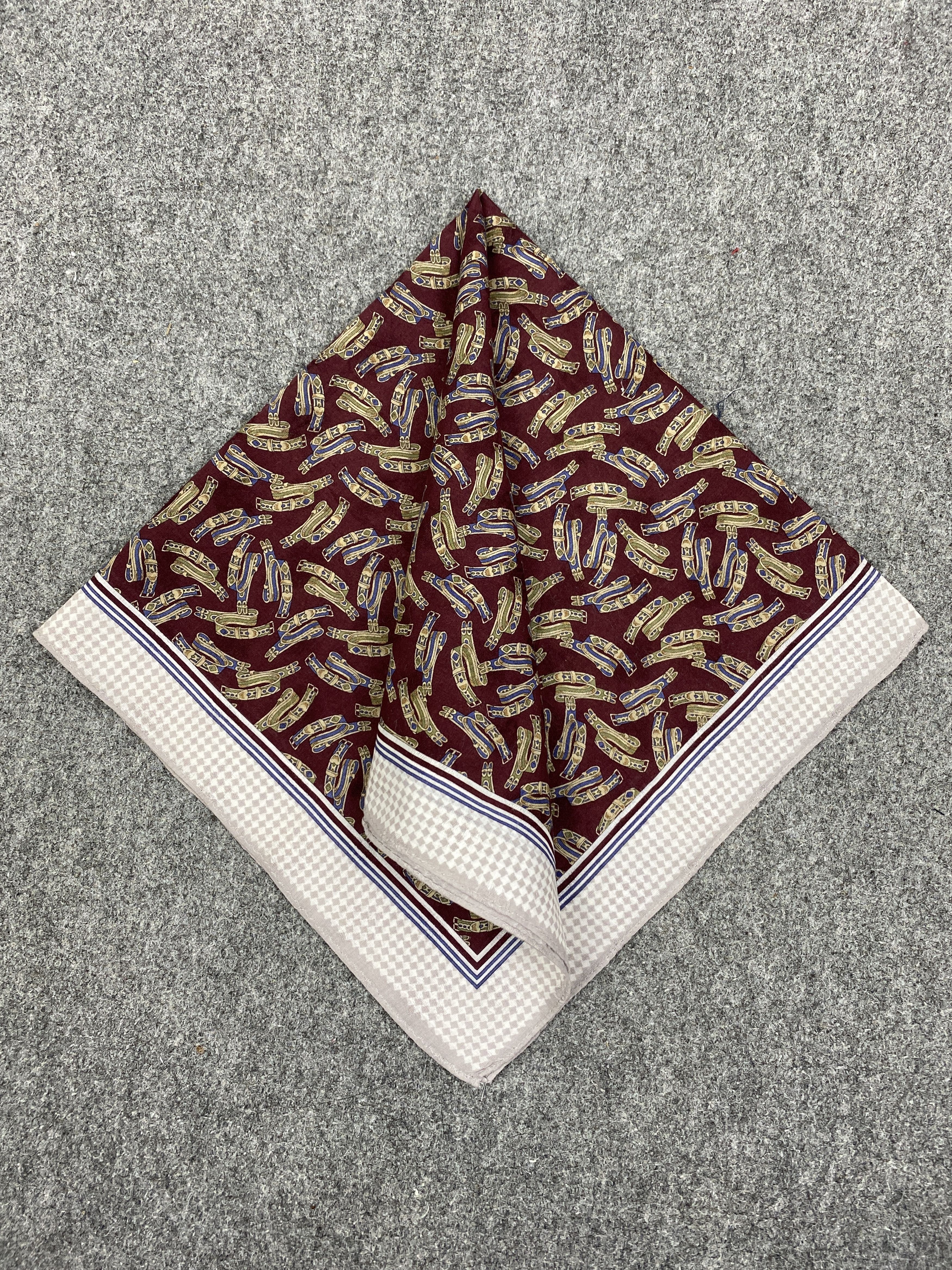 Aquascutum × Vintage Vintage Aquascutum Handkerchief / Neckwear / Bandana HKC0566 Size ONE SIZE - 3 Thumbnail