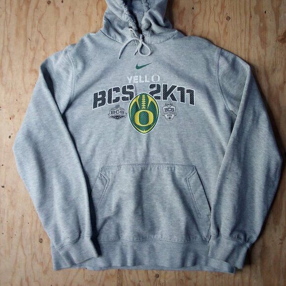 Nike Nike University of Oregon Ducks BCS 2011 Hoodie Sweatshirt Size US M / EU 48-50 / 2 - 3 Thumbnail