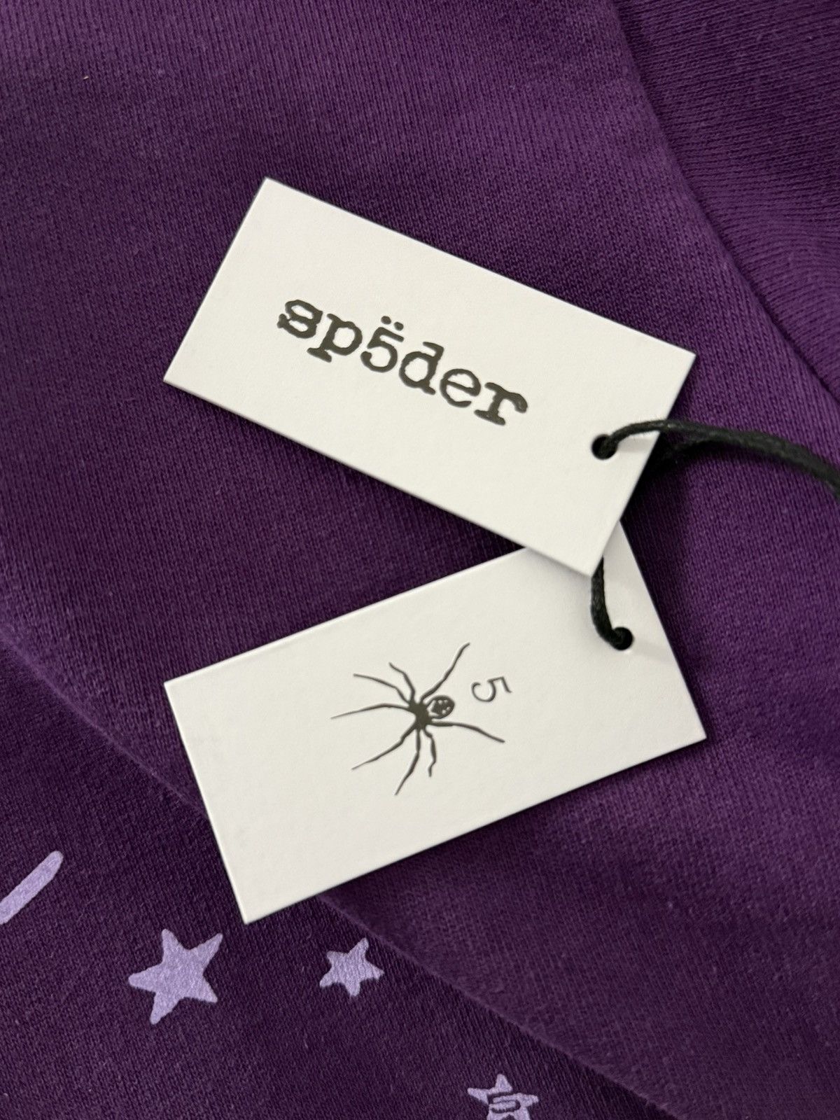Sp5der Sp5der Purple Star OG Web V2 Hoodie XXL Size US XXL / EU 58 / 5 - 4 Thumbnail