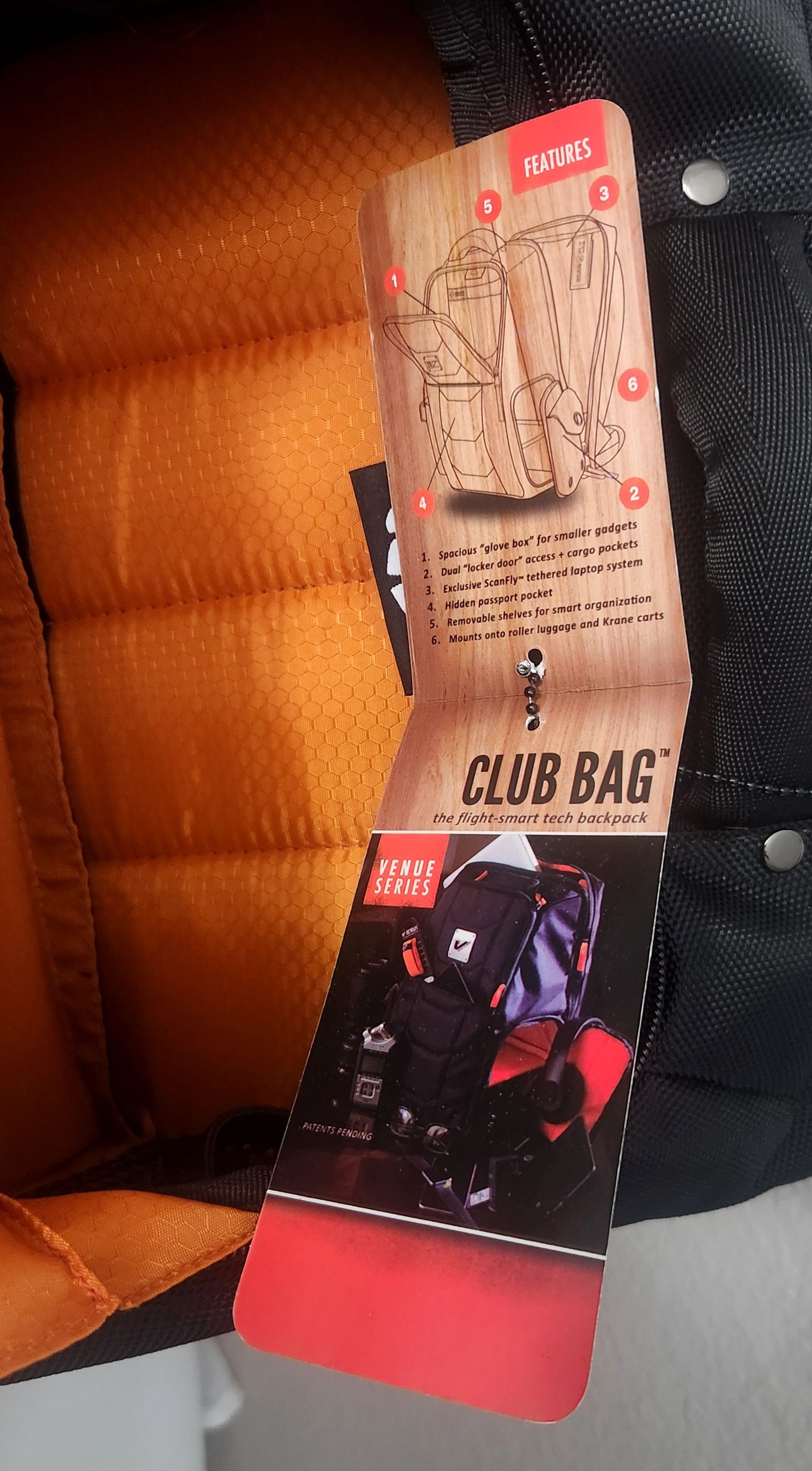 Other Gruv Gear CLUB BAG Flight-Smart Tech Backpack VB02-BLKA Size ONE SIZE - 7 Thumbnail