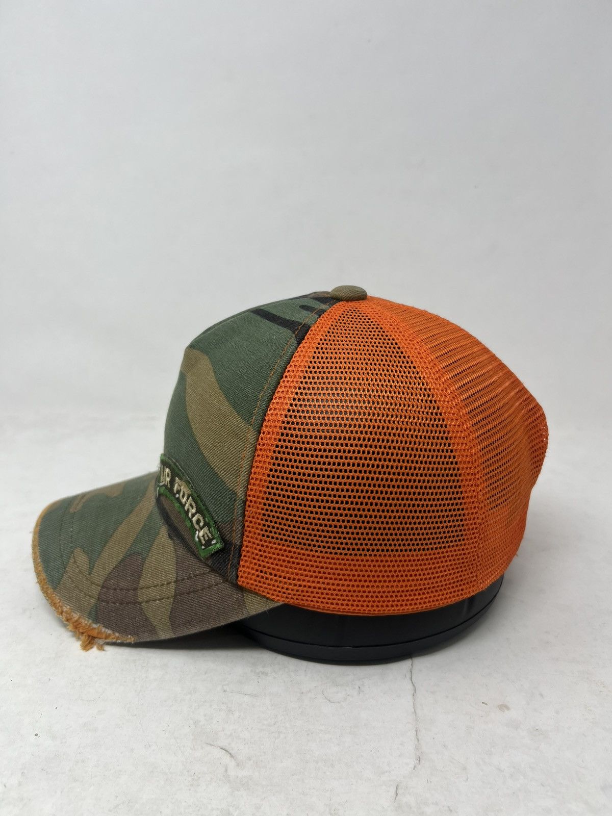 Japanese Brand Air Force Distressed Camouflage Trucker Hat Size ONE SIZE - 2 Thumbnail