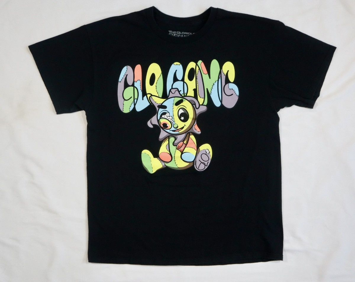 【GLO GANG】Glo Gang Font Black 半袖 Ｔシャツ★ Glo Gang Tee (Black)