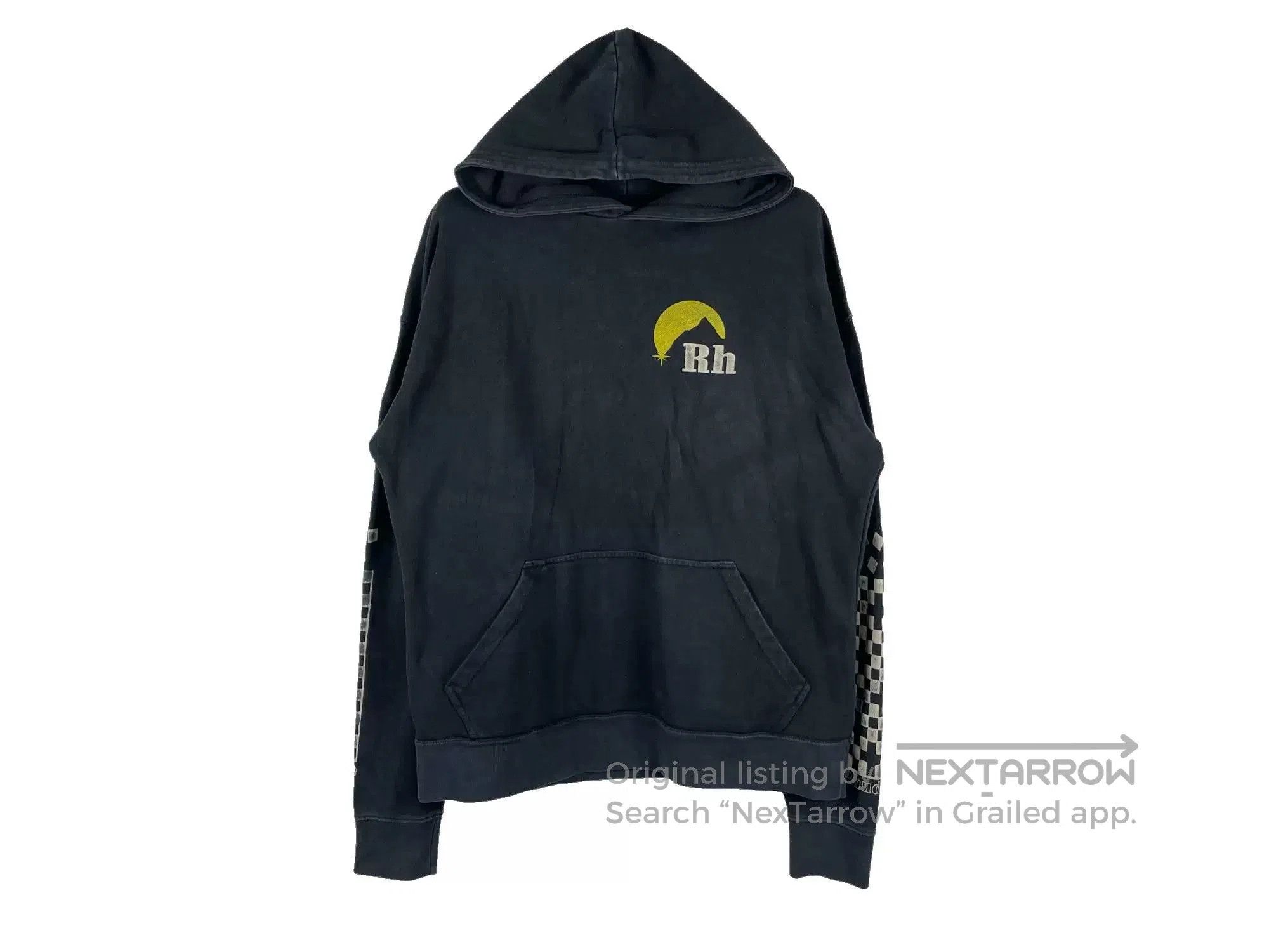 Rhude Rhude Washed Distressed Hoodie. Size US S / EU 44-46 / 1 - 1 Thumbnail