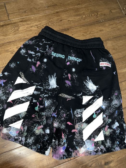 Off white galaxy outlet shorts