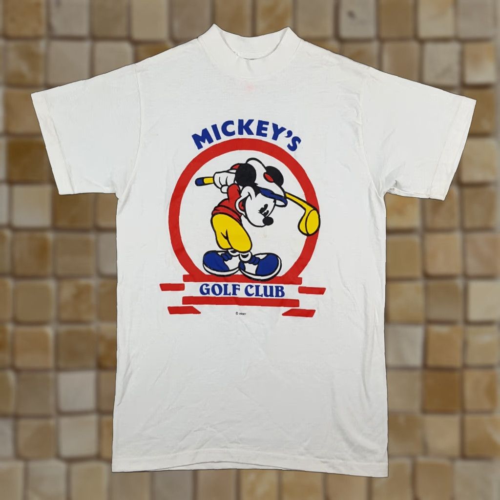 Disney VINTAGE Mickey's Golf Club 90s Disney Cartoon T-Shirt Men Small White Preppy Athletic Y2K Size US S / EU 44-46 / 1 - 1 Thumbnail