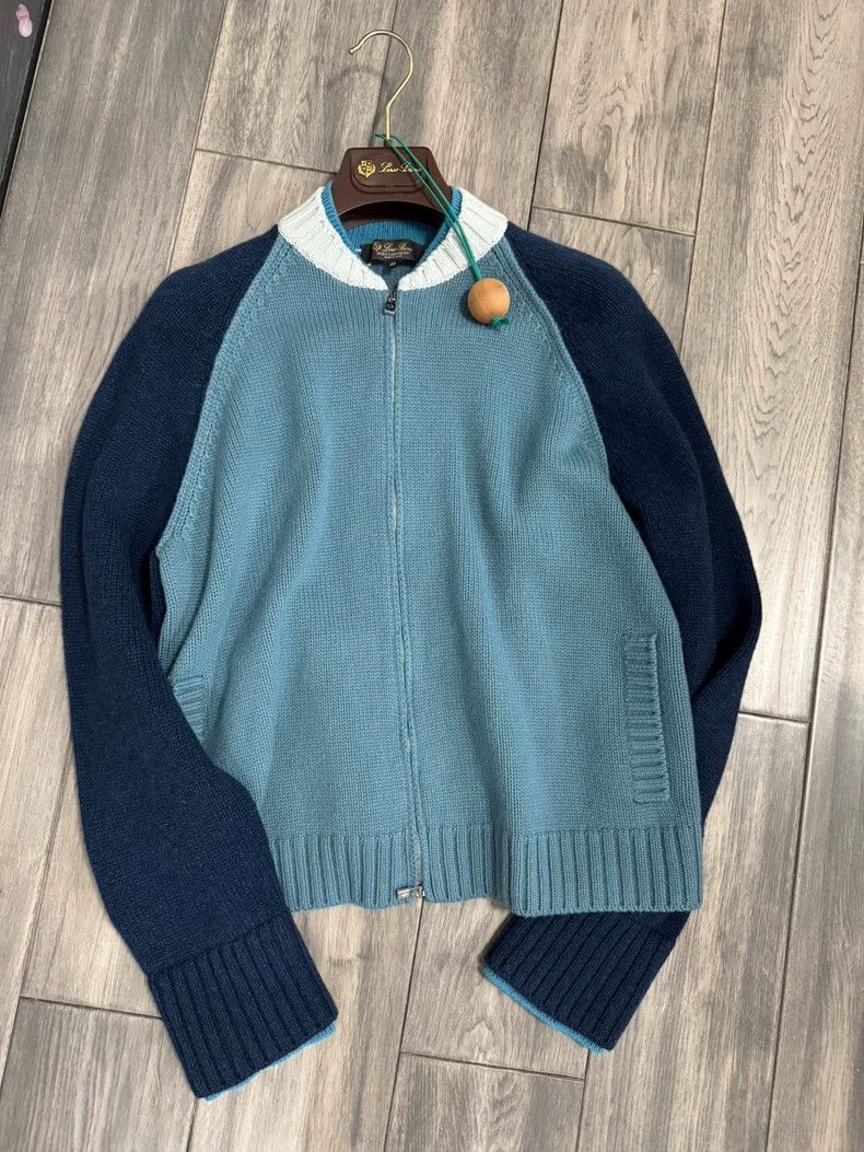 Loro Piana Loro Piana Two-Tone Cashmere Cardigan- Size US S / EU 44-46 / 1 - 2 Thumbnail