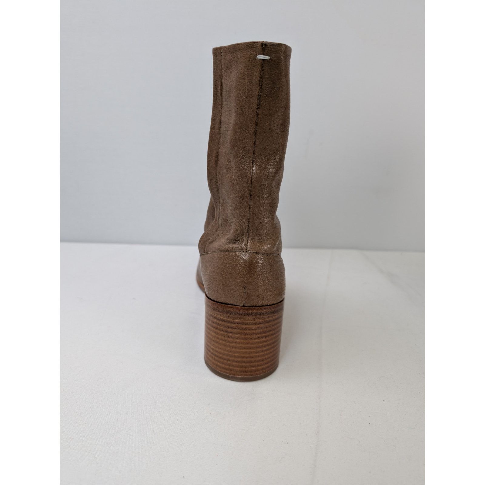 Maison Margiela o1rshd1 Tabi High Boots in Brown Size US 12 / EU 45 - 16 Thumbnail