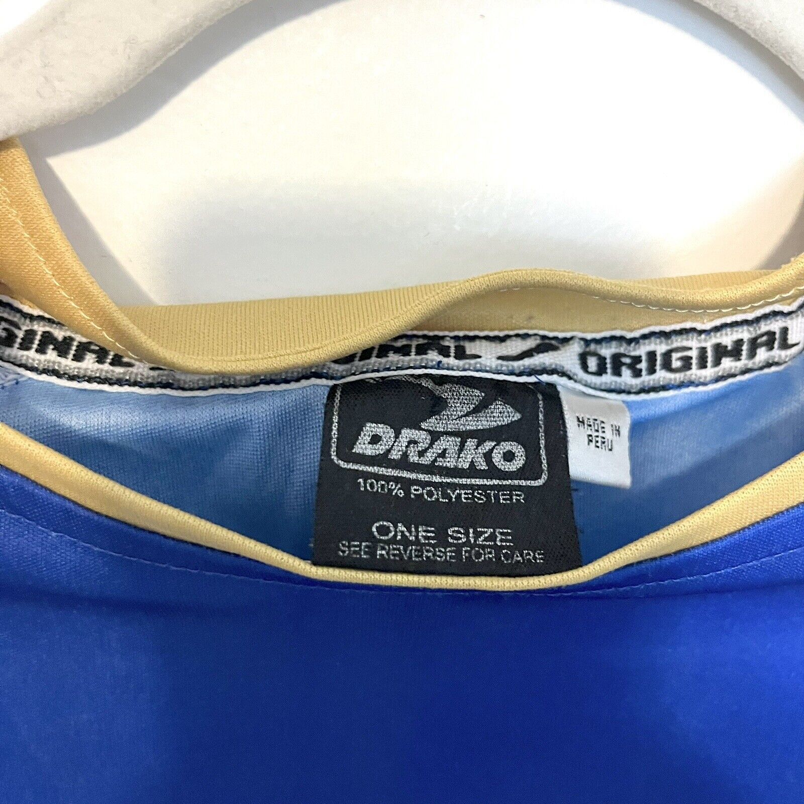 Vintage VTG Drako Original Italy Jersey Soccer Azzuri Y2K Sz L Size US L / EU 52-54 / 3 - 5 Thumbnail